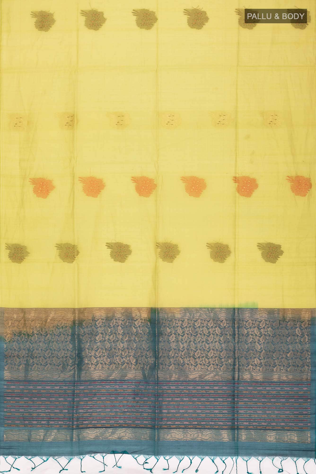Green Silk Cotton Saree