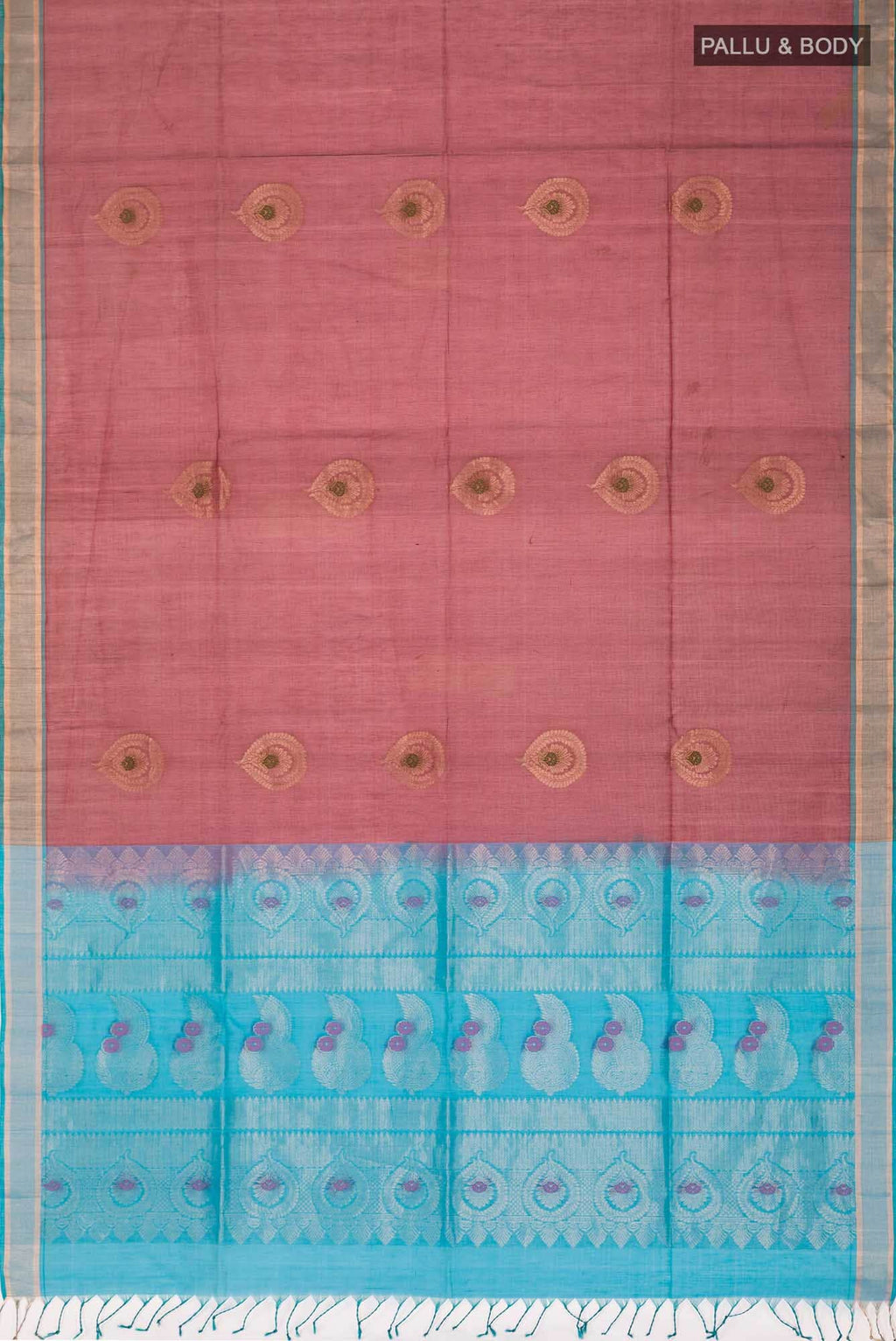 Brown Silk Cotton Saree