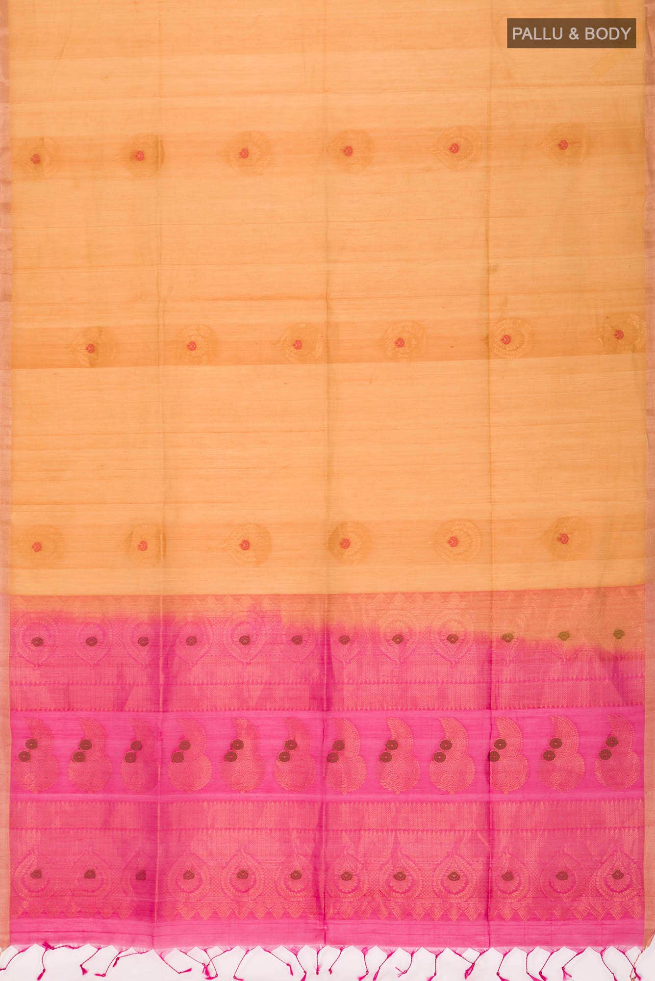 Yellow Silk Cotton Saree