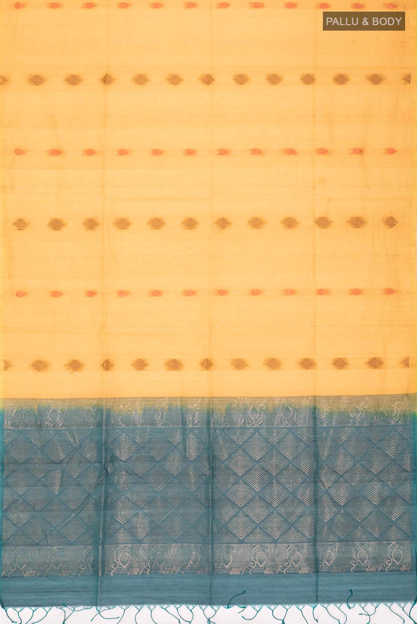 Yellow Silk Cotton Saree