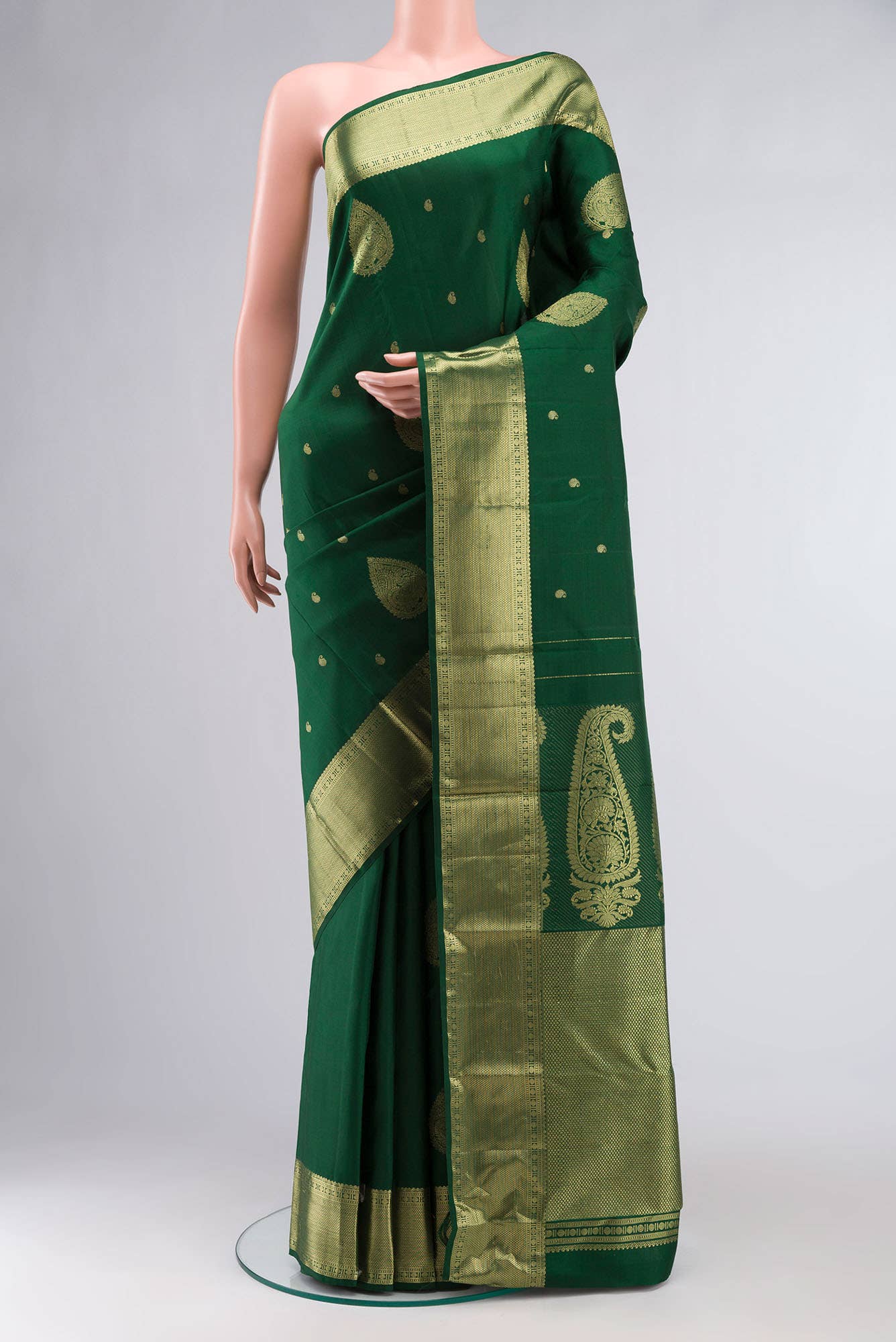 Green Kanchipuram Silk Saree