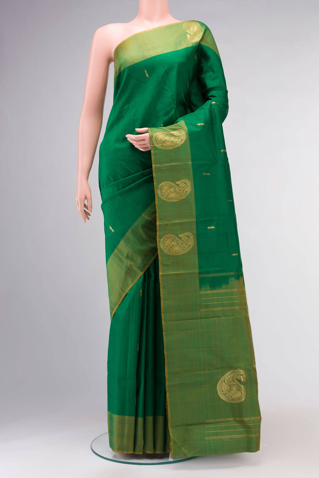 Green Kanchipuram Silk Saree