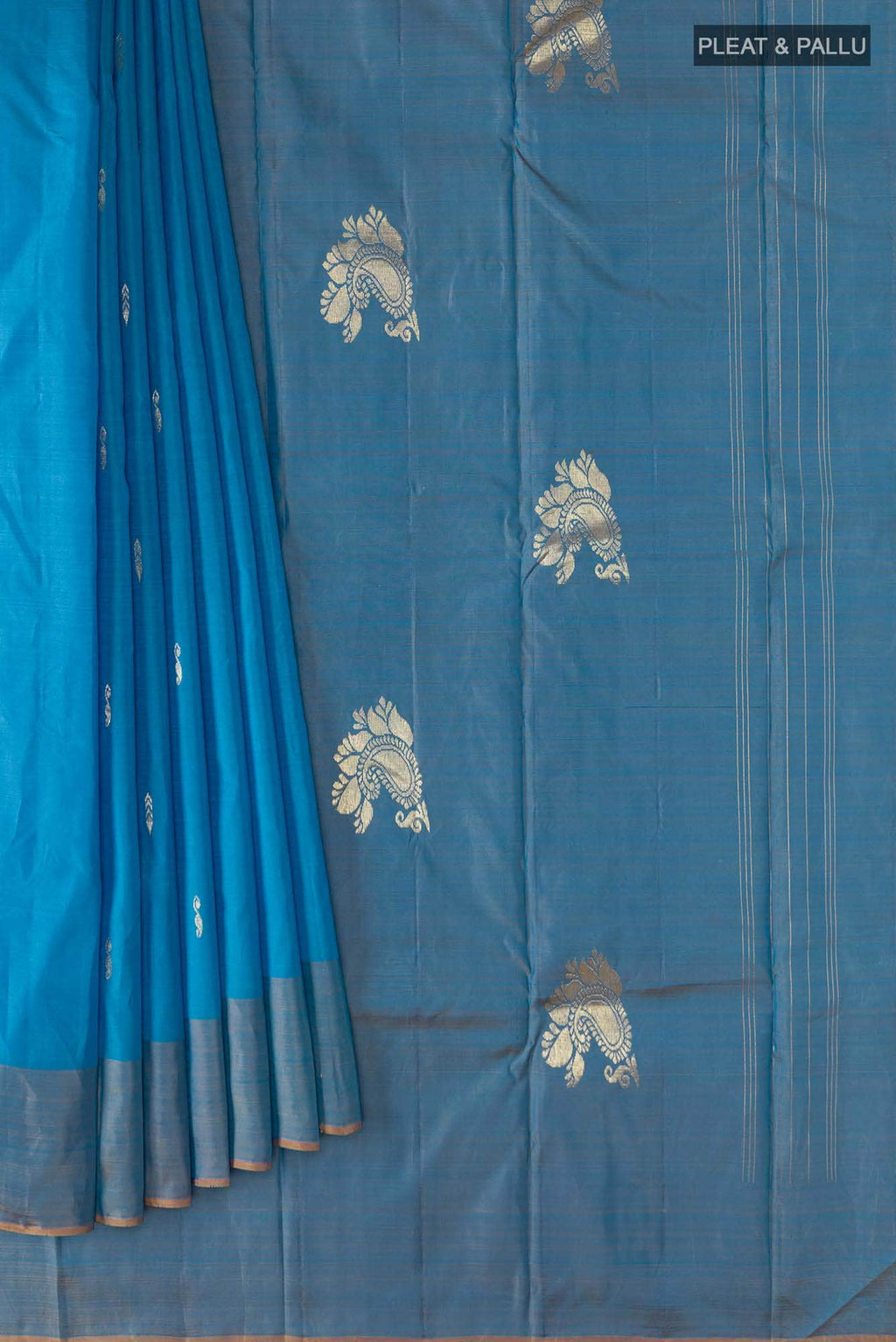 Blue Kanchipuram Silk Saree
