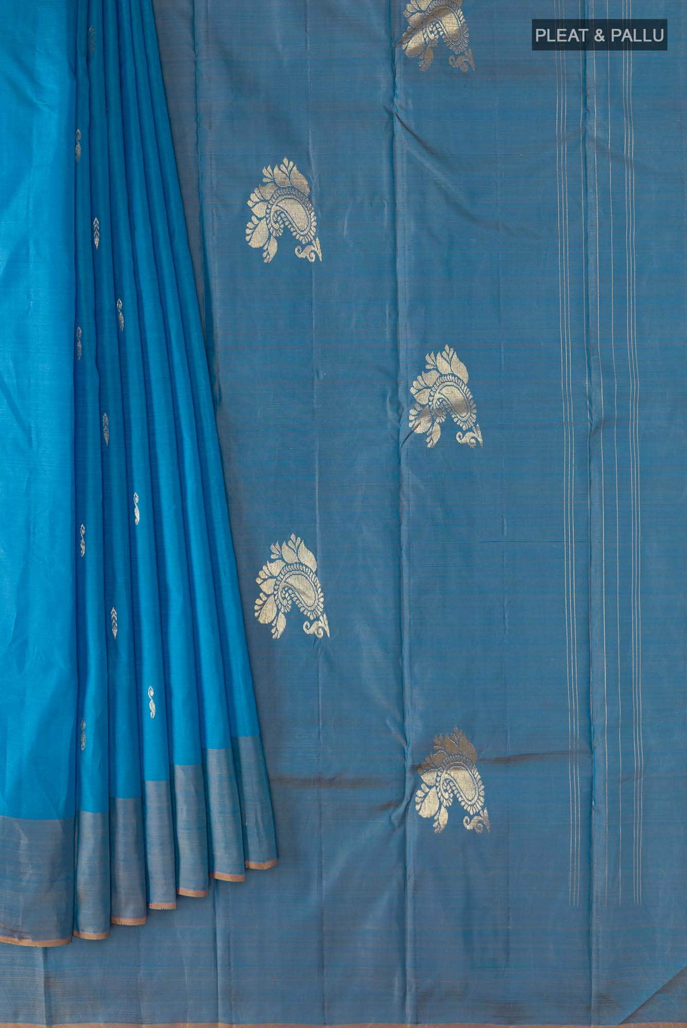 Blue Kanchipuram Silk Saree