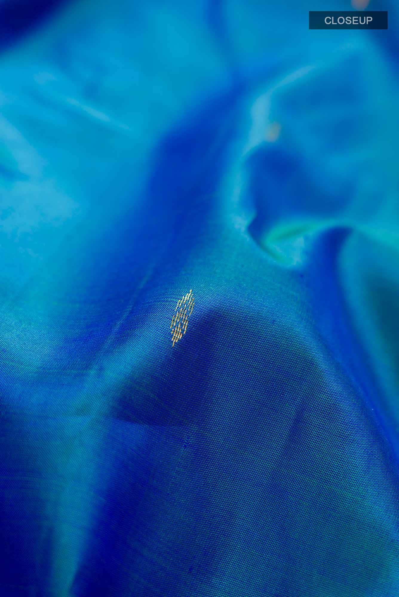 Blue Kanchipuram Silk Saree