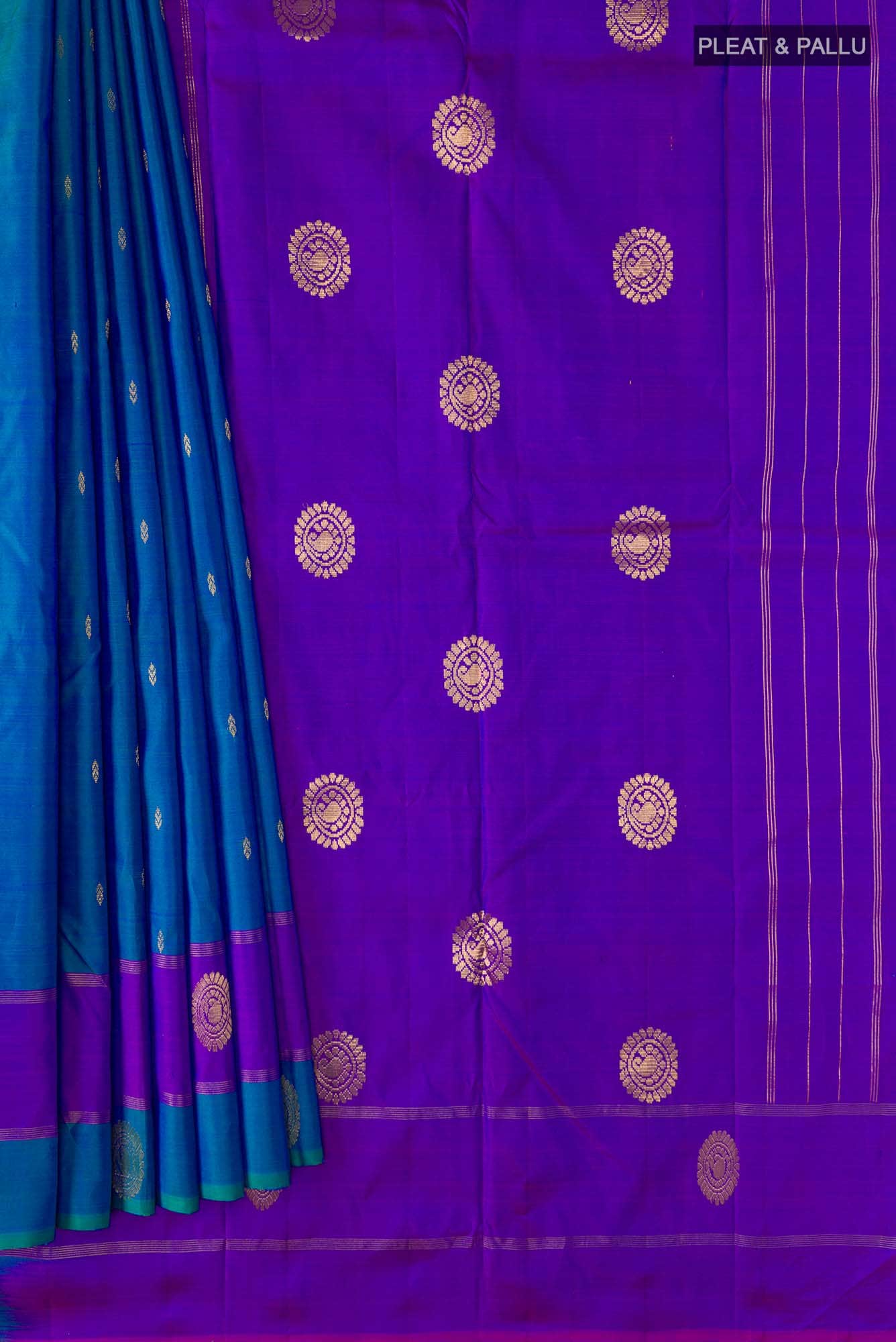 Blue Kanchipuram Silk Saree