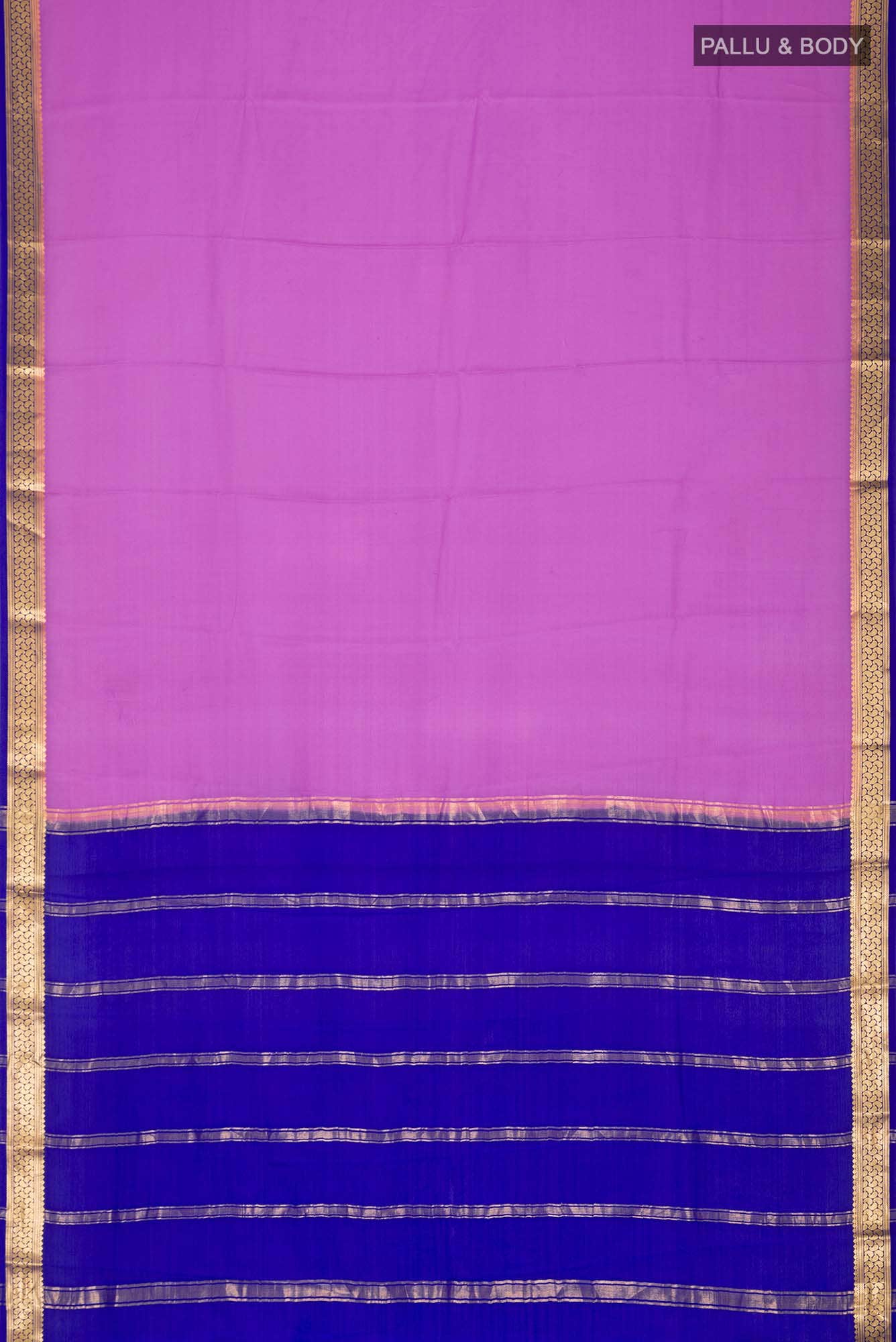 Lavender Mysore Crepe Saree