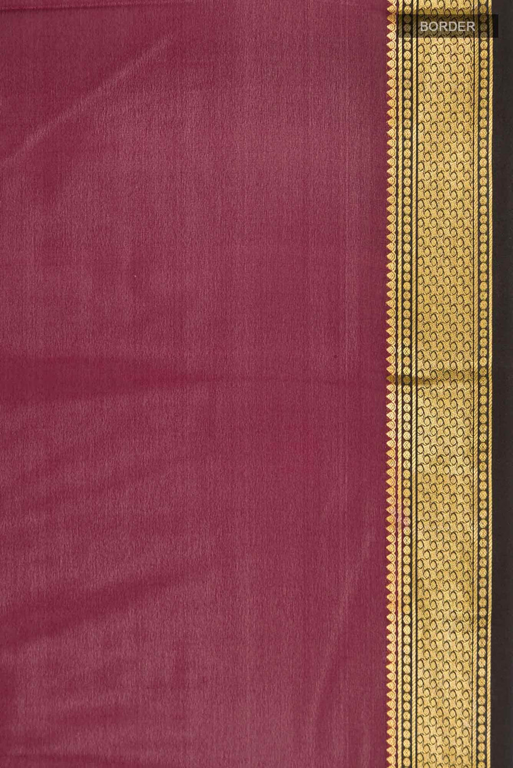 Maroon Mysore Crepe Saree