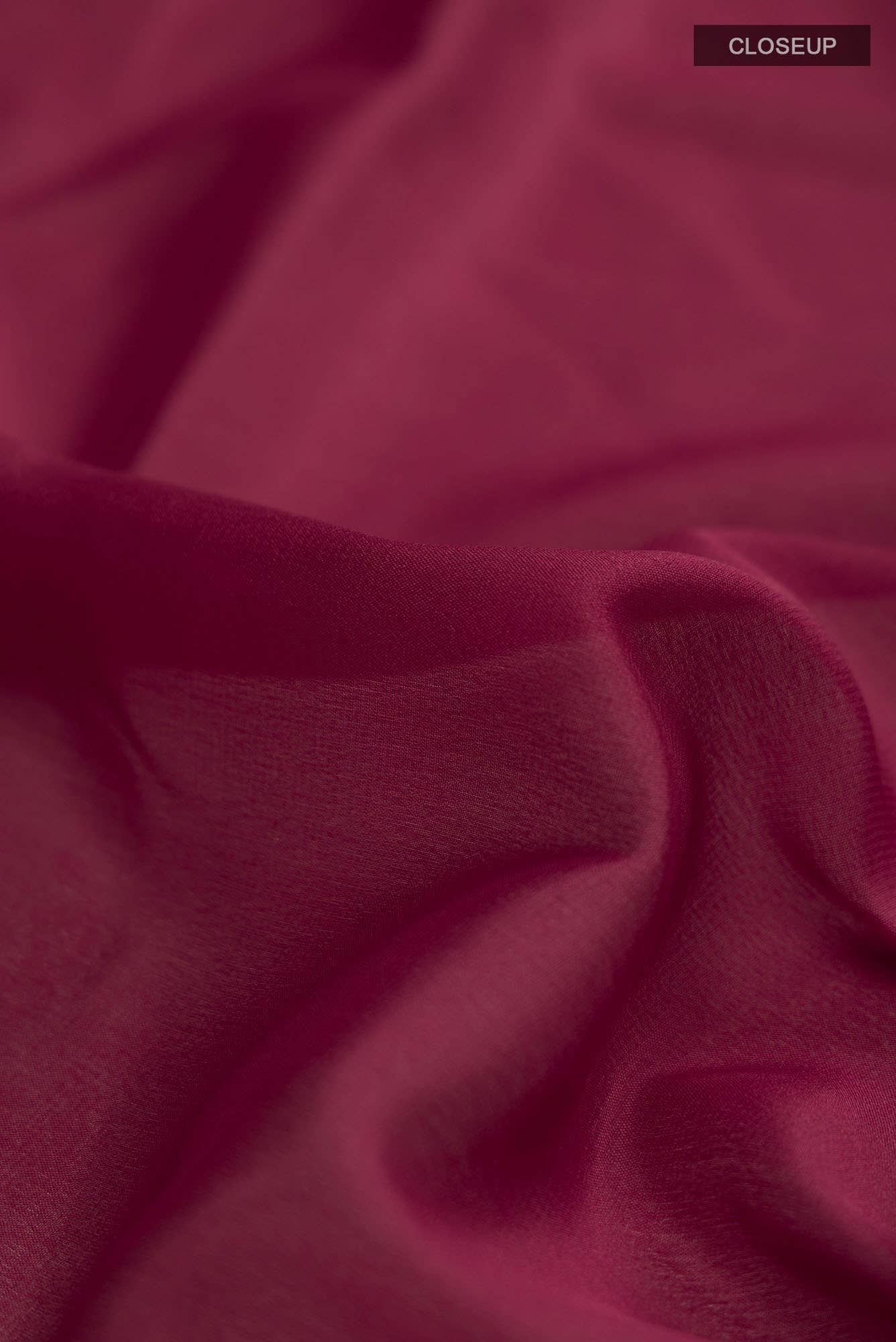 Maroon Mysore Crepe Saree