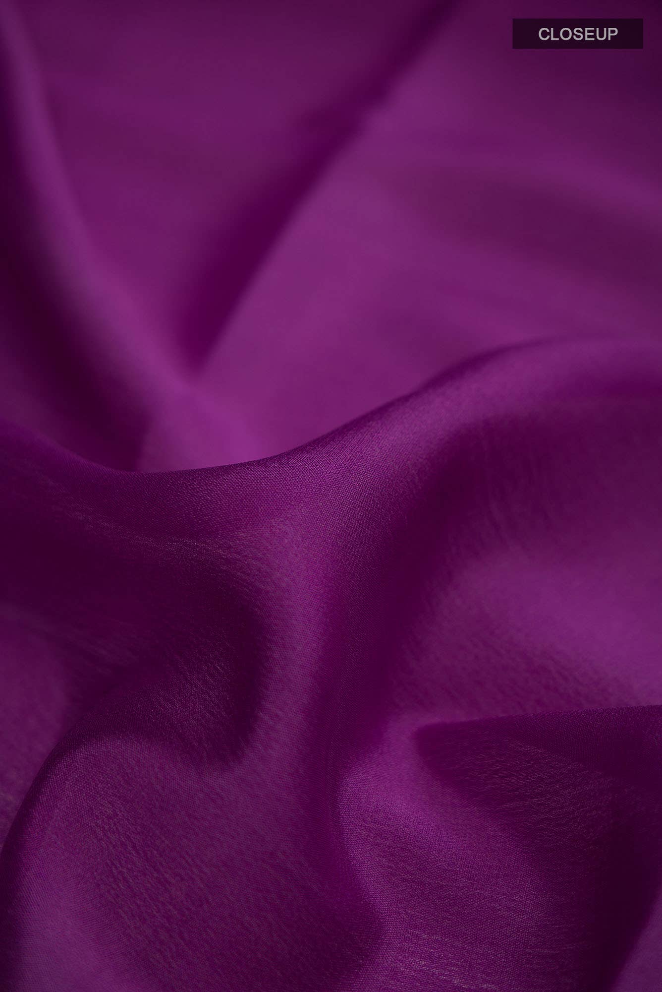 Magenta Mysore Crepe Saree