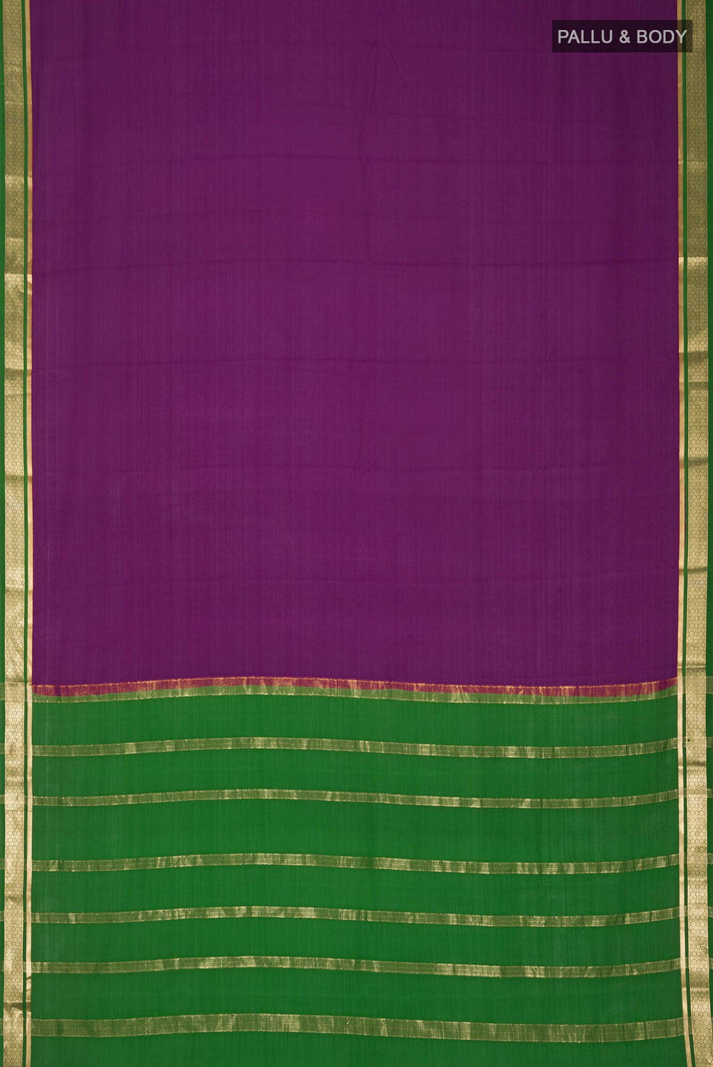 Magenta Mysore Crepe Saree