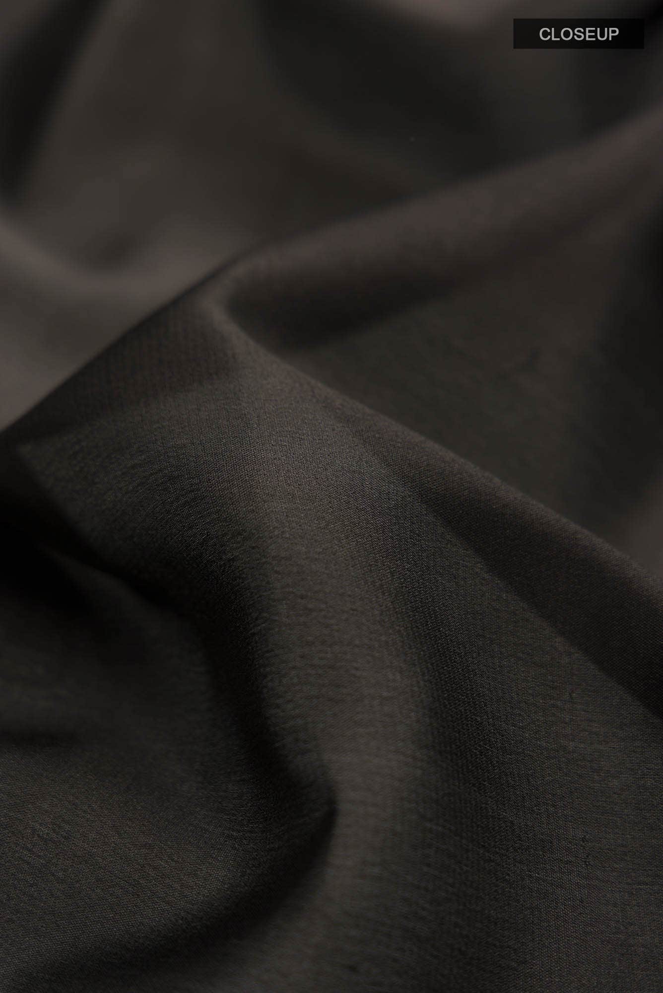 Black Mysore Crepe Saree