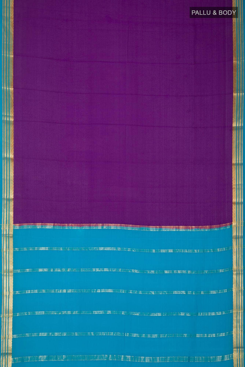 Violet Mysore Crepe Saree