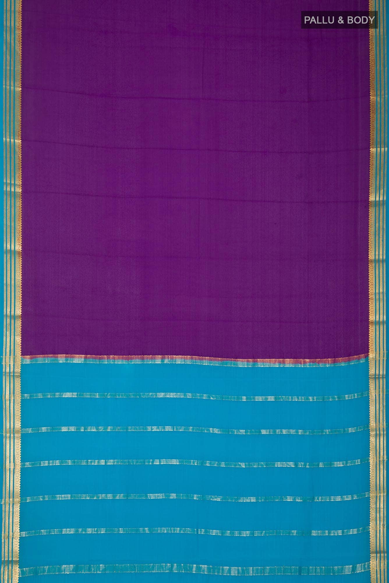 Violet Mysore Crepe Saree