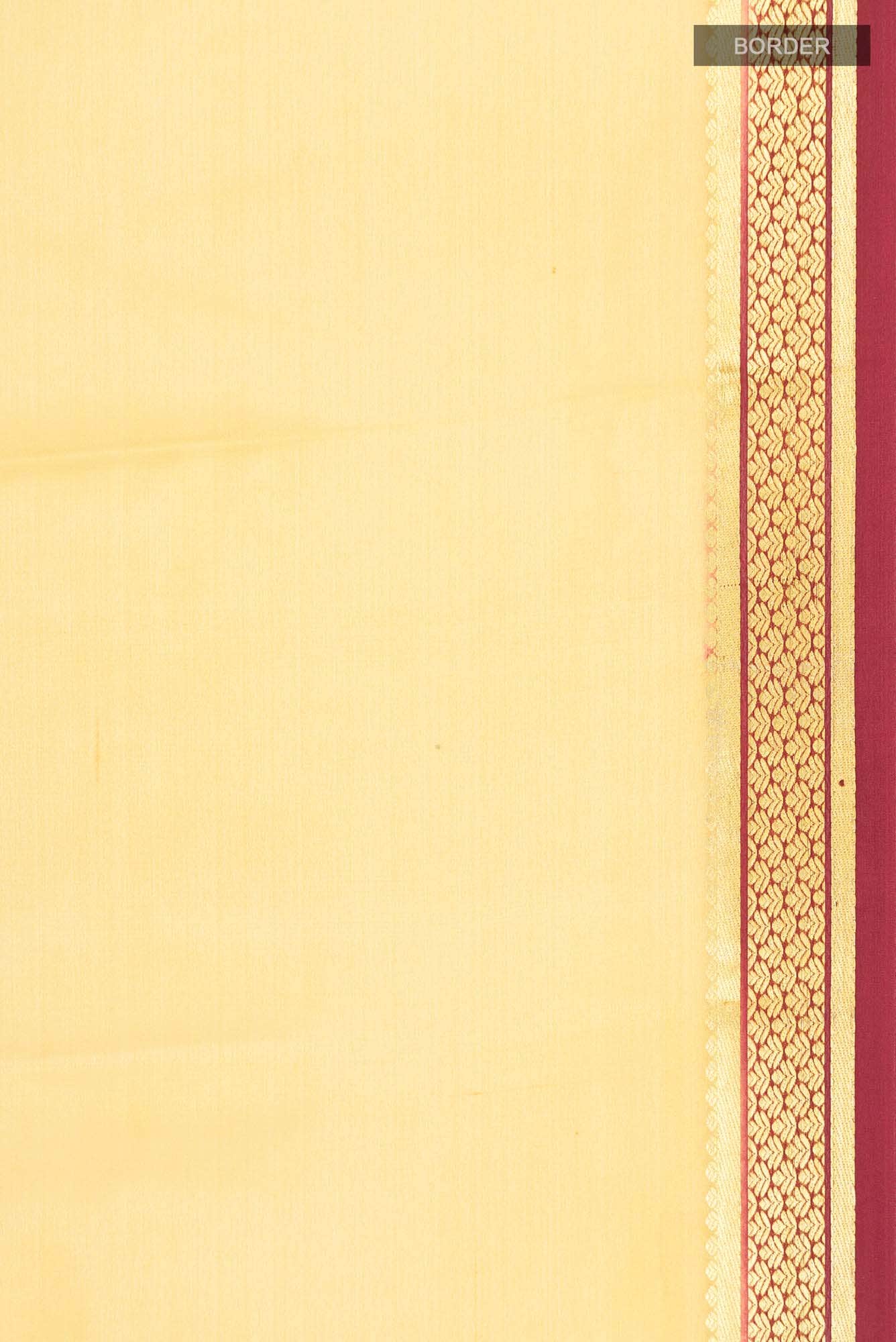 Yellow Mysore Crepe Saree