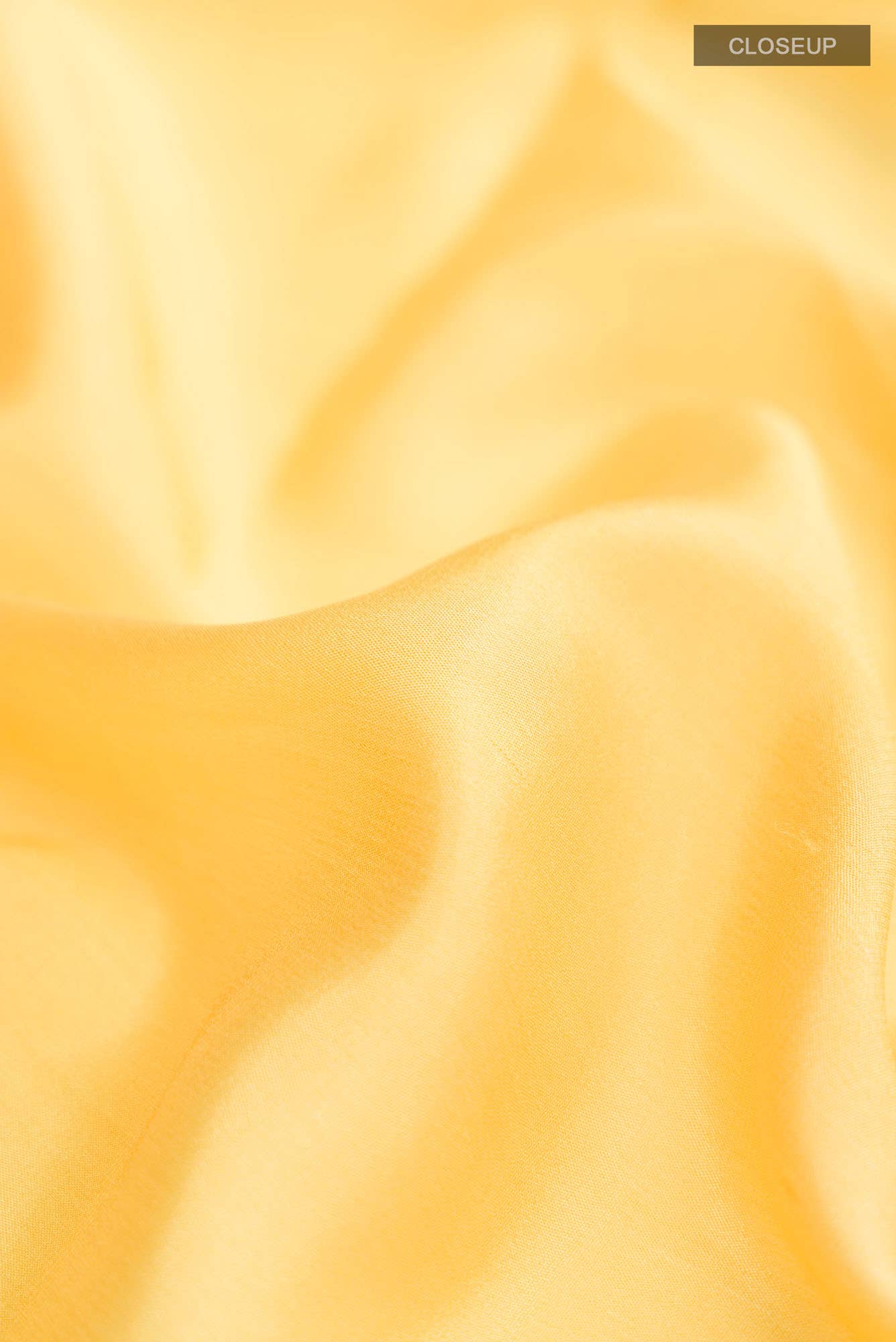 Yellow Mysore Crepe Saree