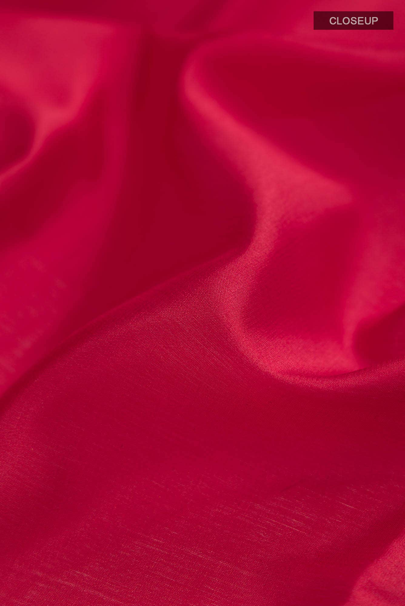 Red Mysore Crepe Saree
