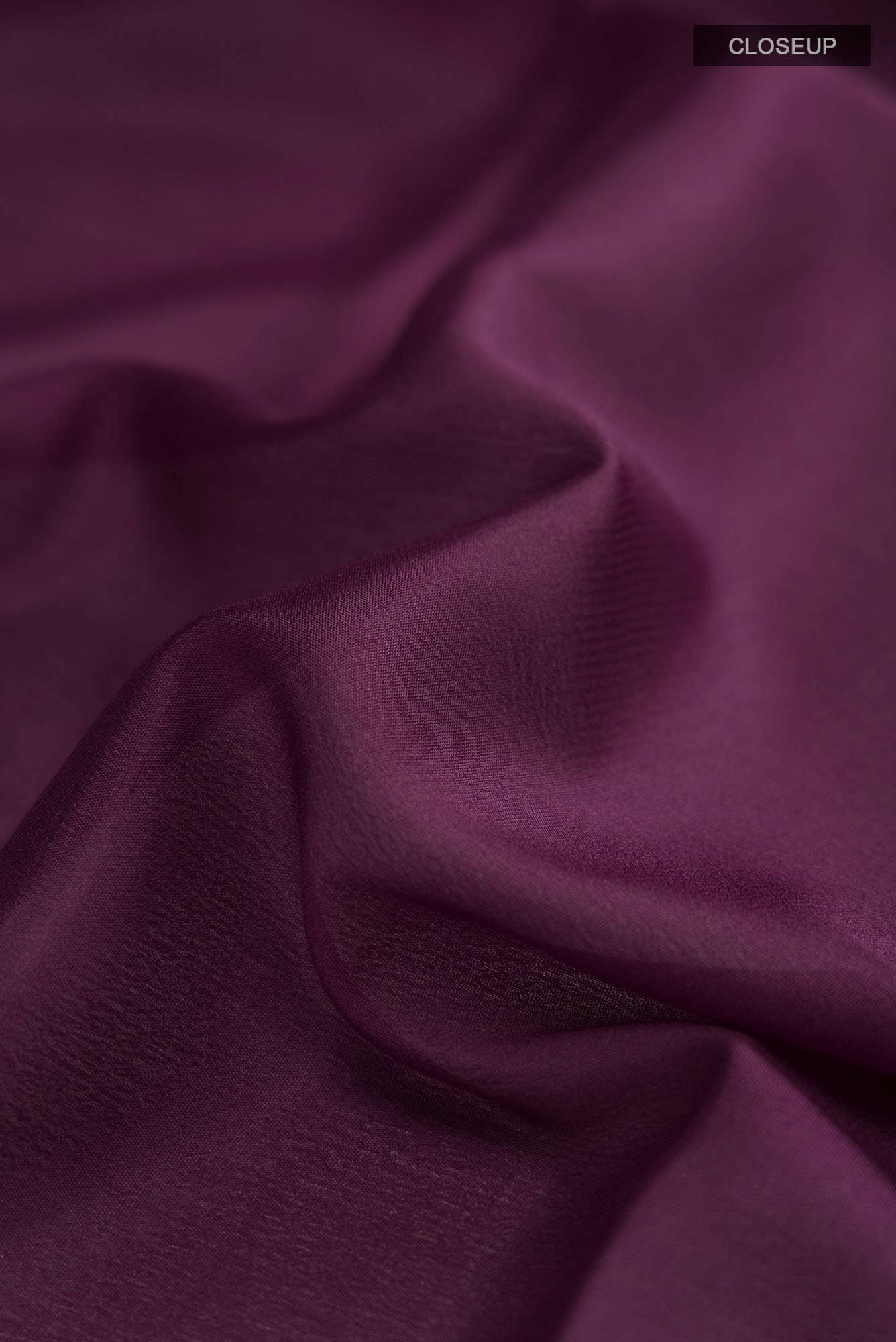 Purple Mysore Crepe Saree