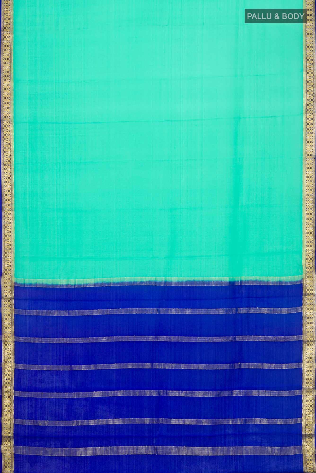Sea Green Mysore Crepe Saree