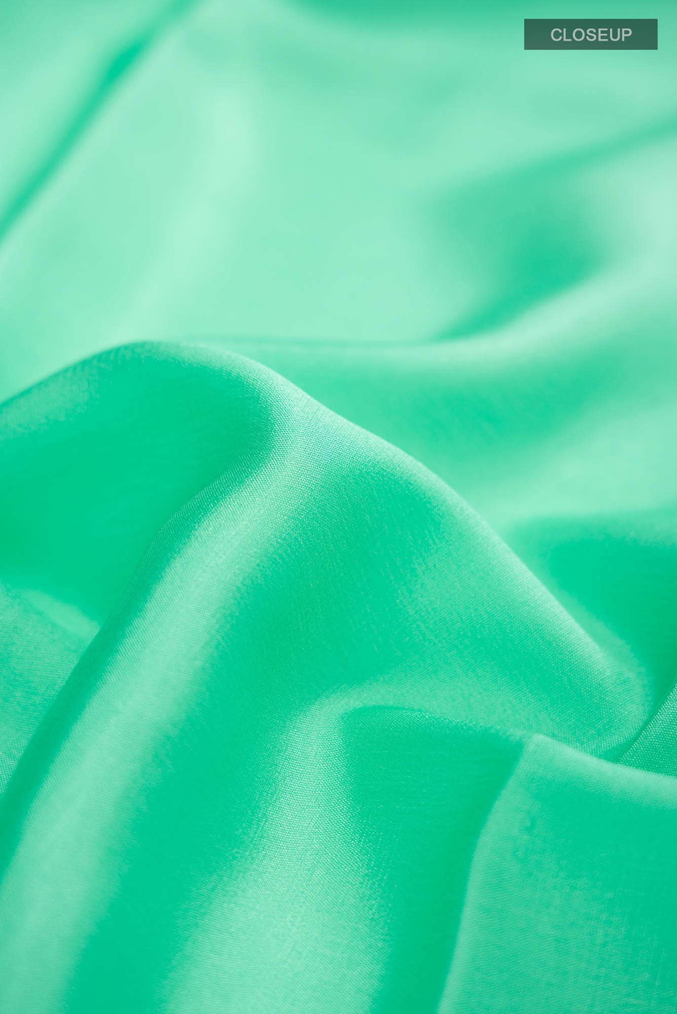 Sea Green Mysore Crepe Saree