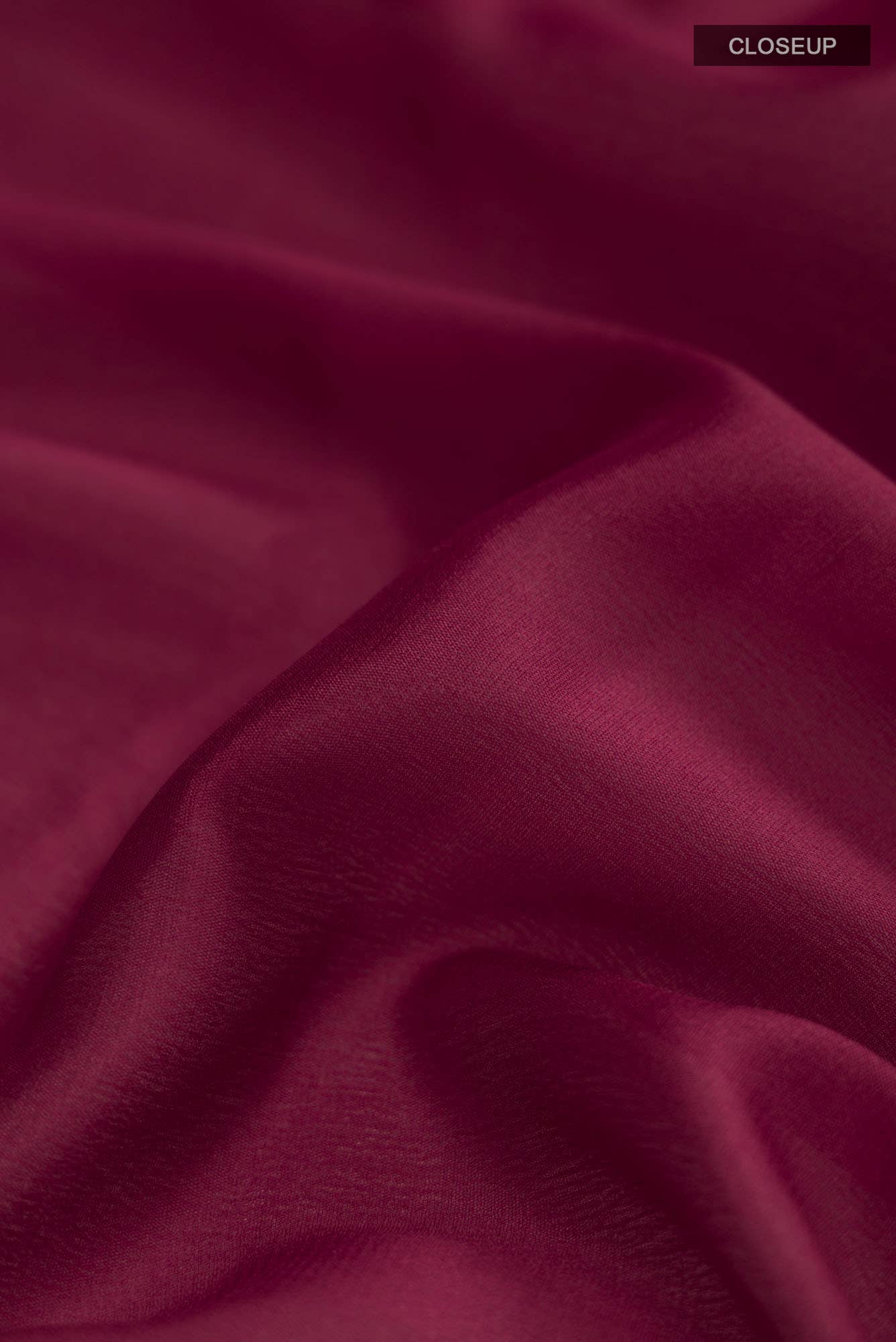 Maroon Mysore Crepe Saree