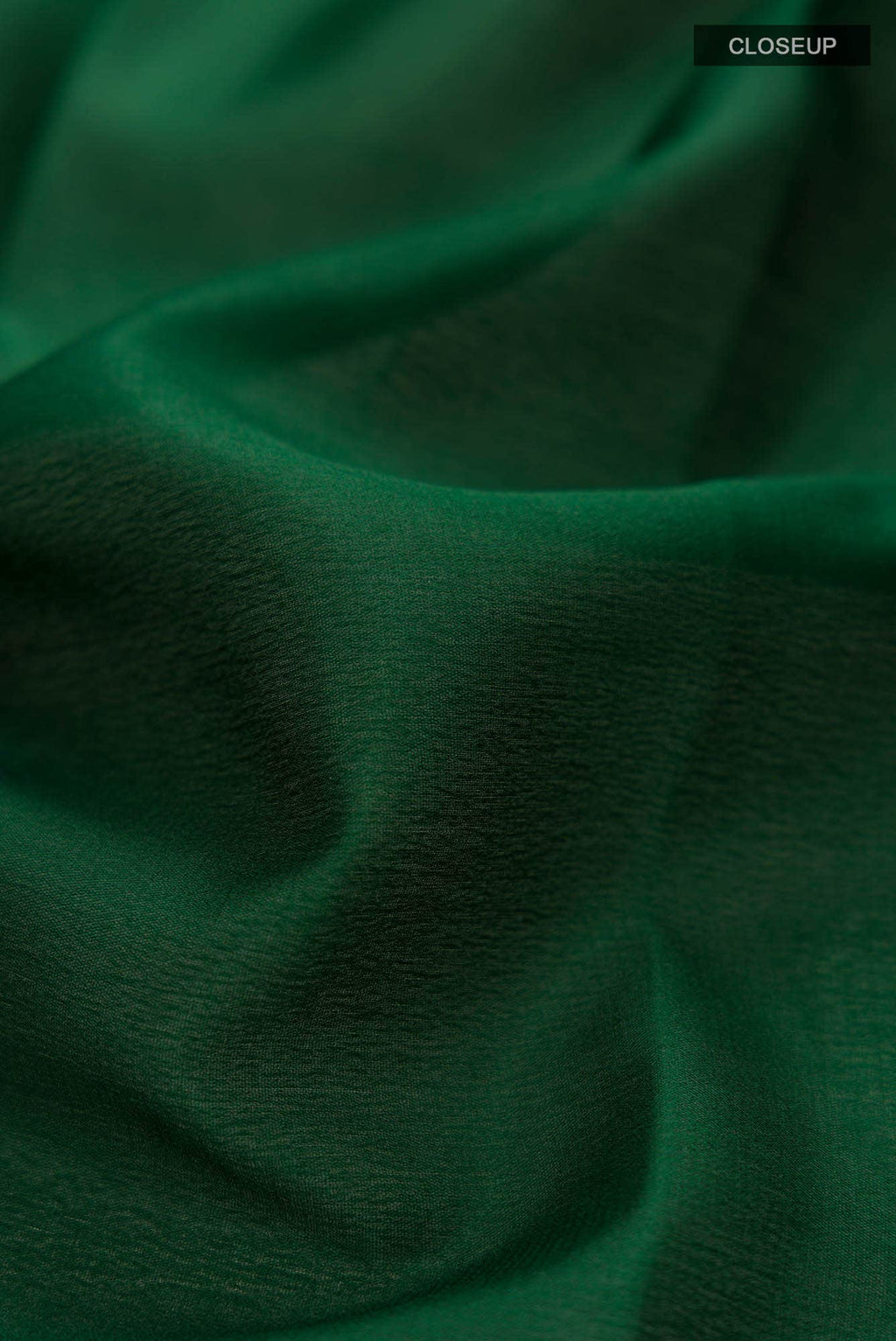 Bottle Green Mysore Crepe Saree