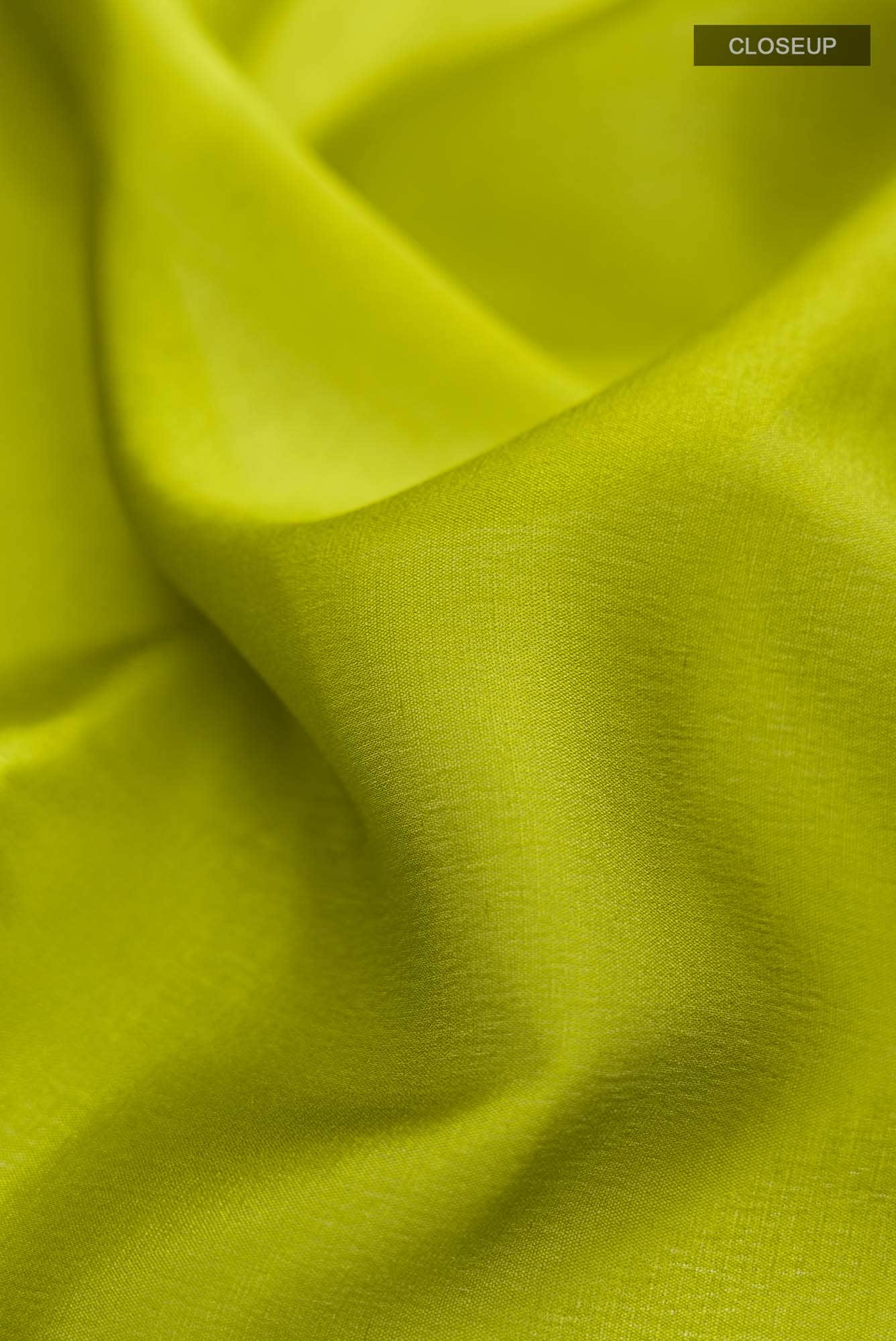 Green Mysore Crepe Saree