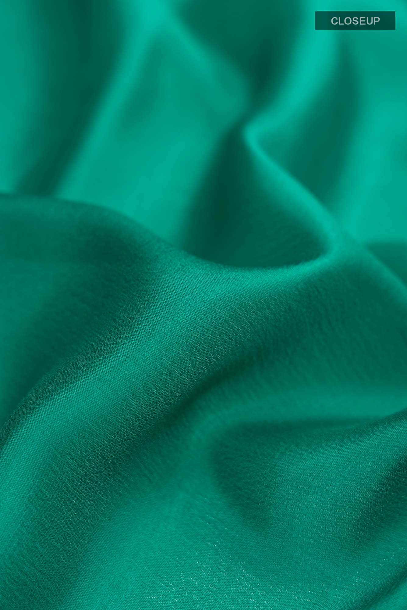 Green Mysore Crepe Saree