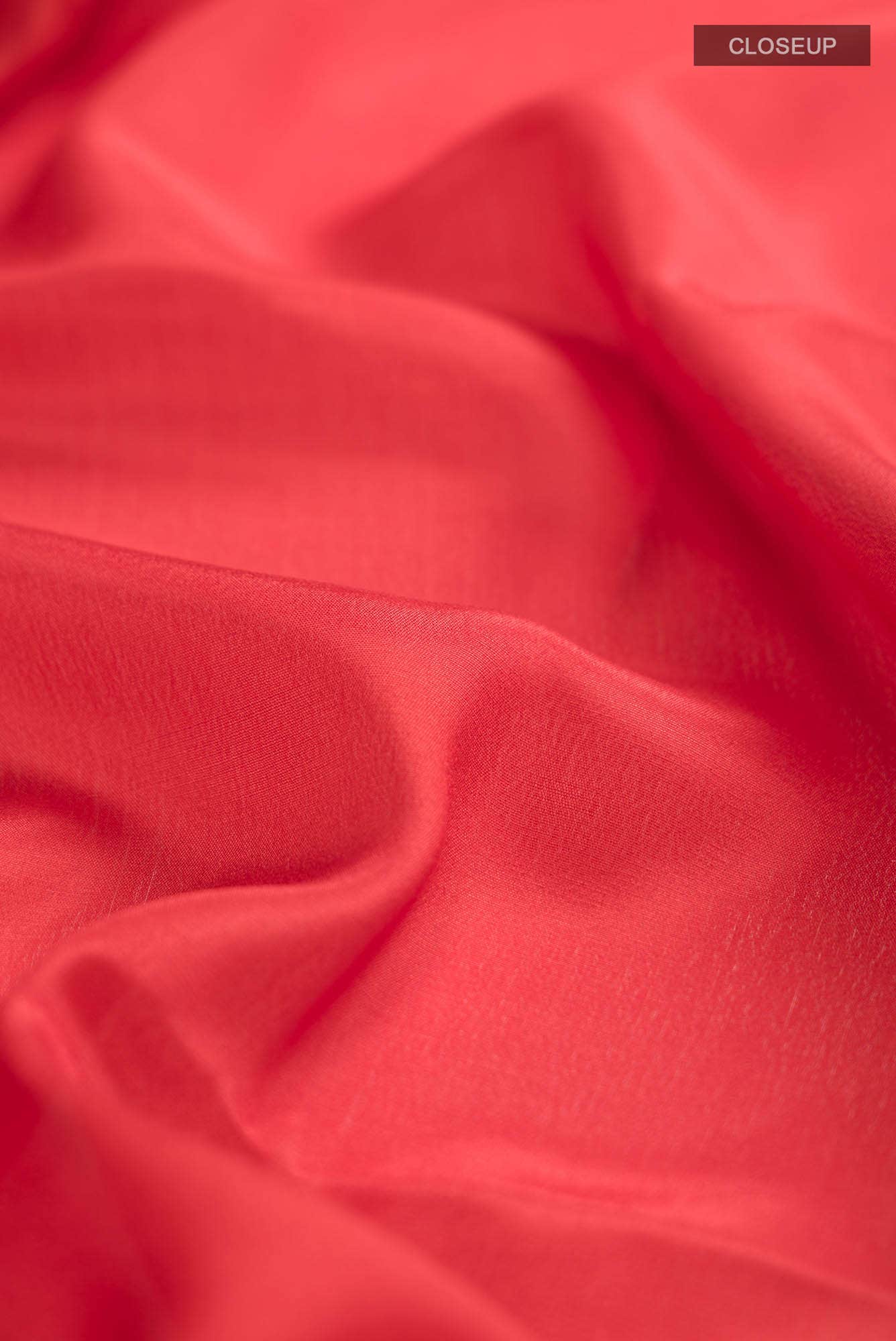 Orange Mysore Crepe Saree