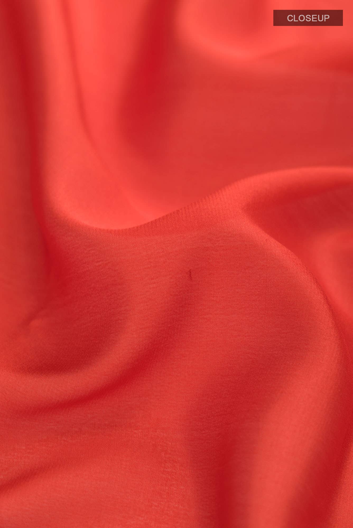 Orange Mysore Crepe Saree