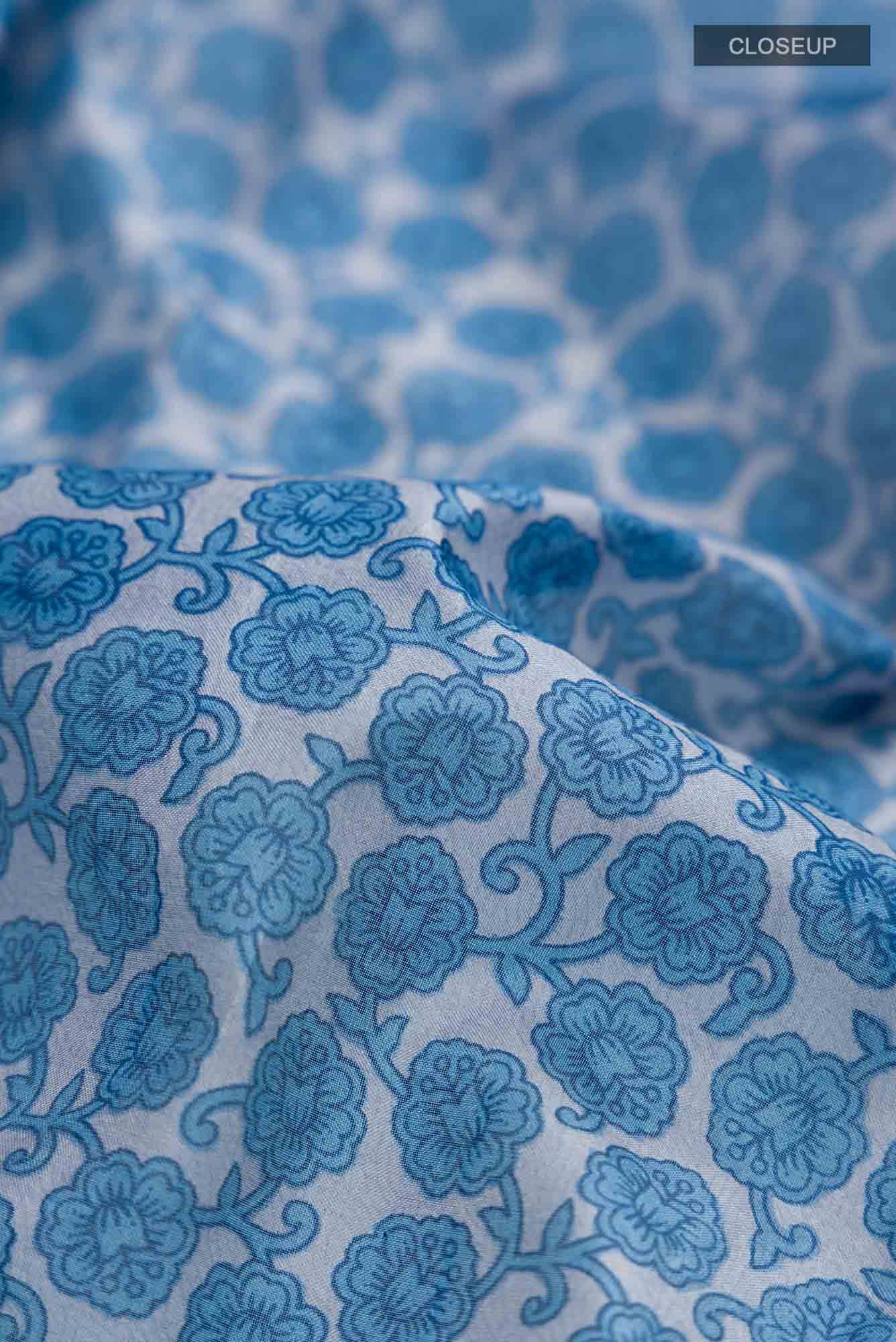Blue Bangalore Silk Saree