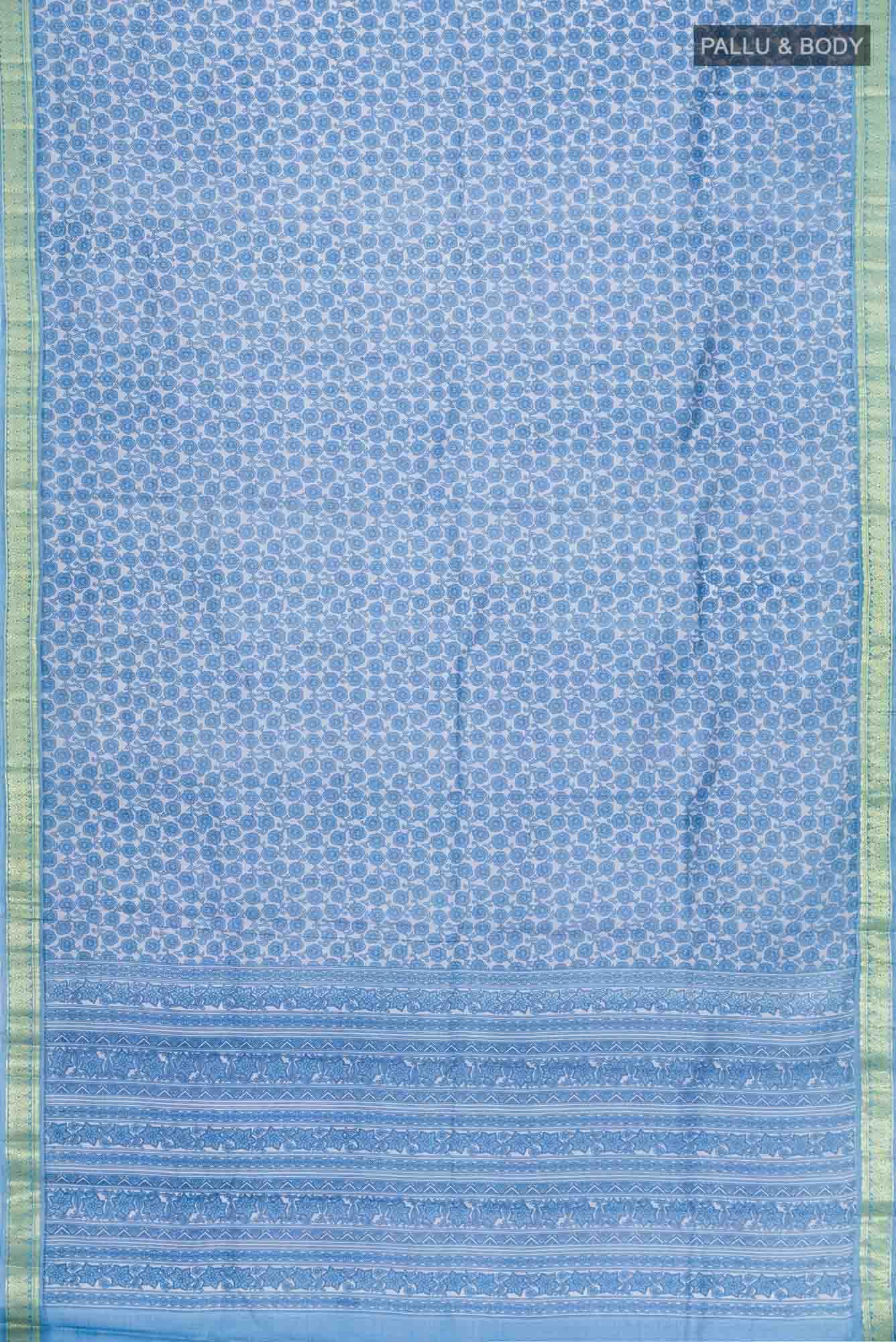 Blue Bangalore Silk Saree