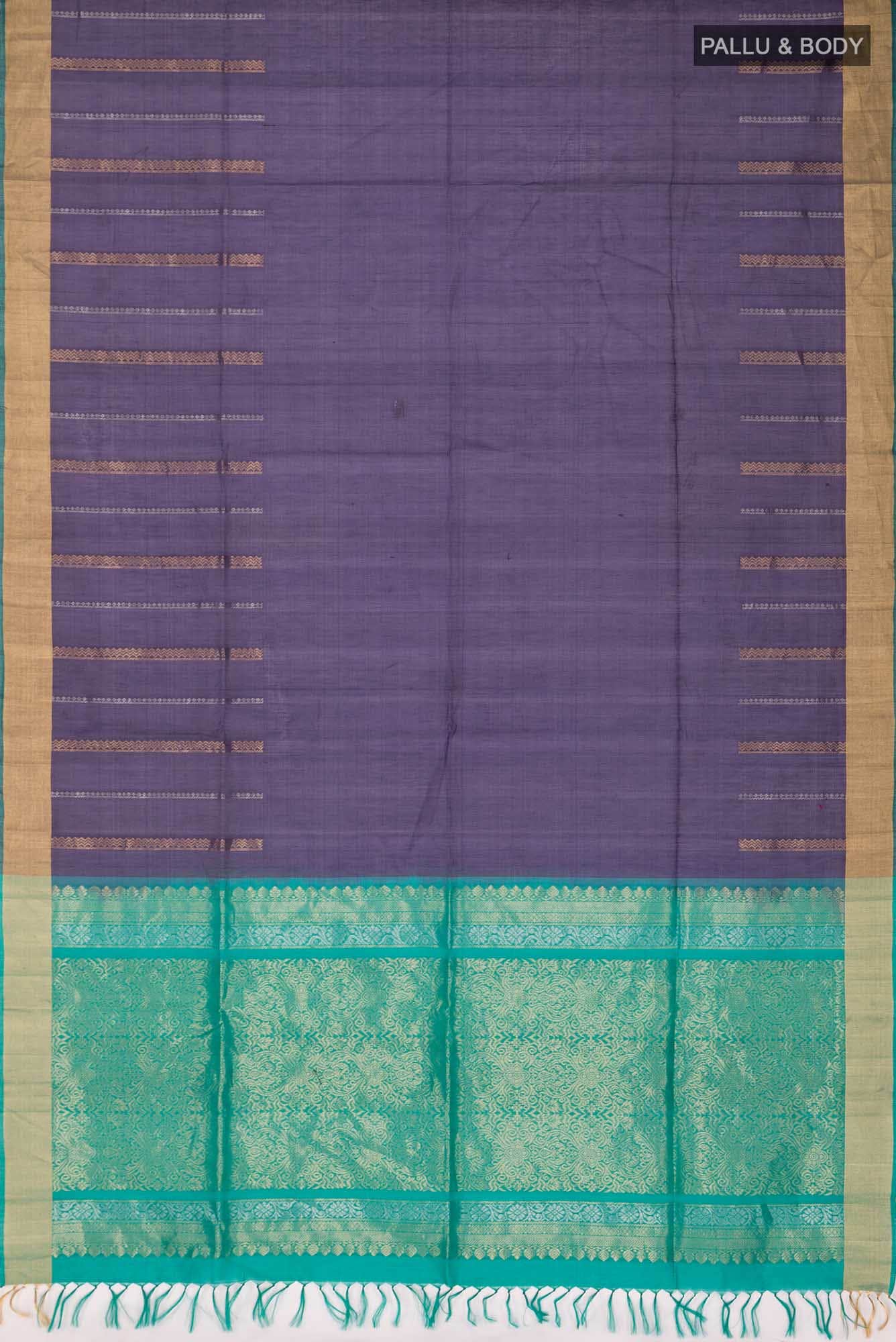 Navy Blue Silk Cotton Saree
