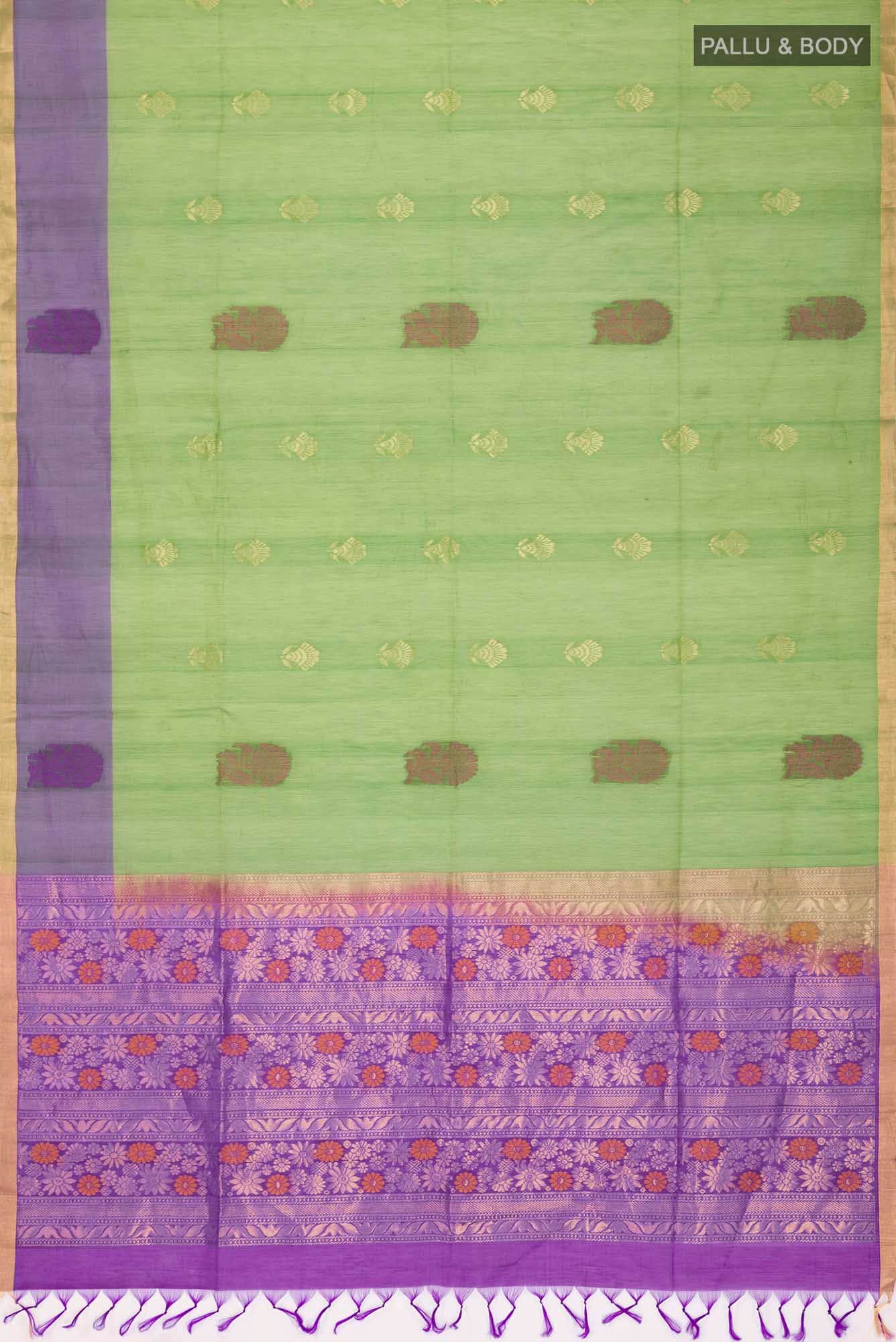 Green Silk Cotton Saree