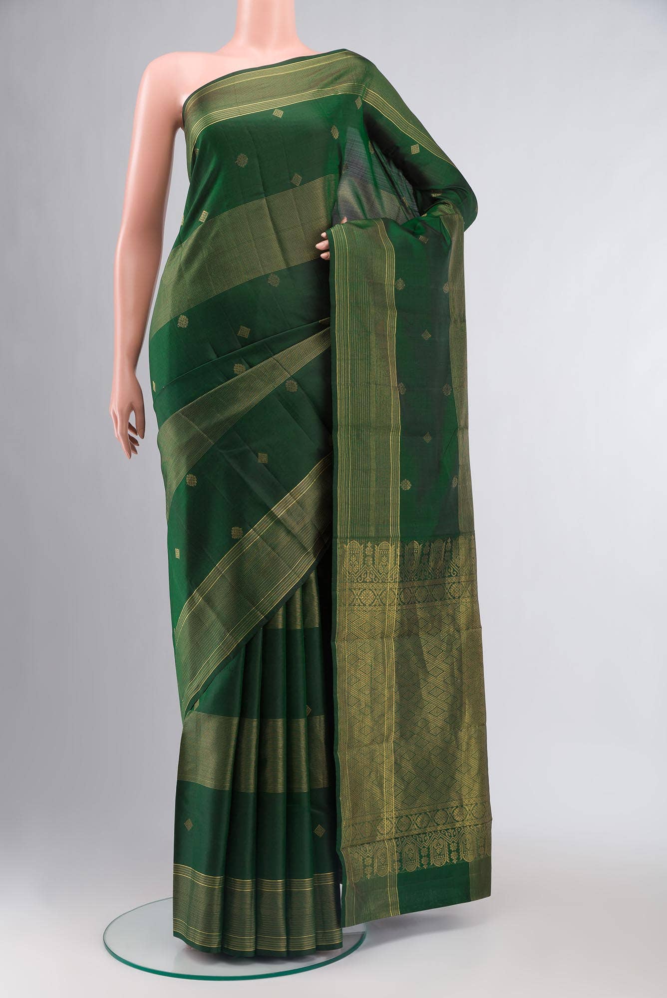 Green Kanchipuram Silk Saree