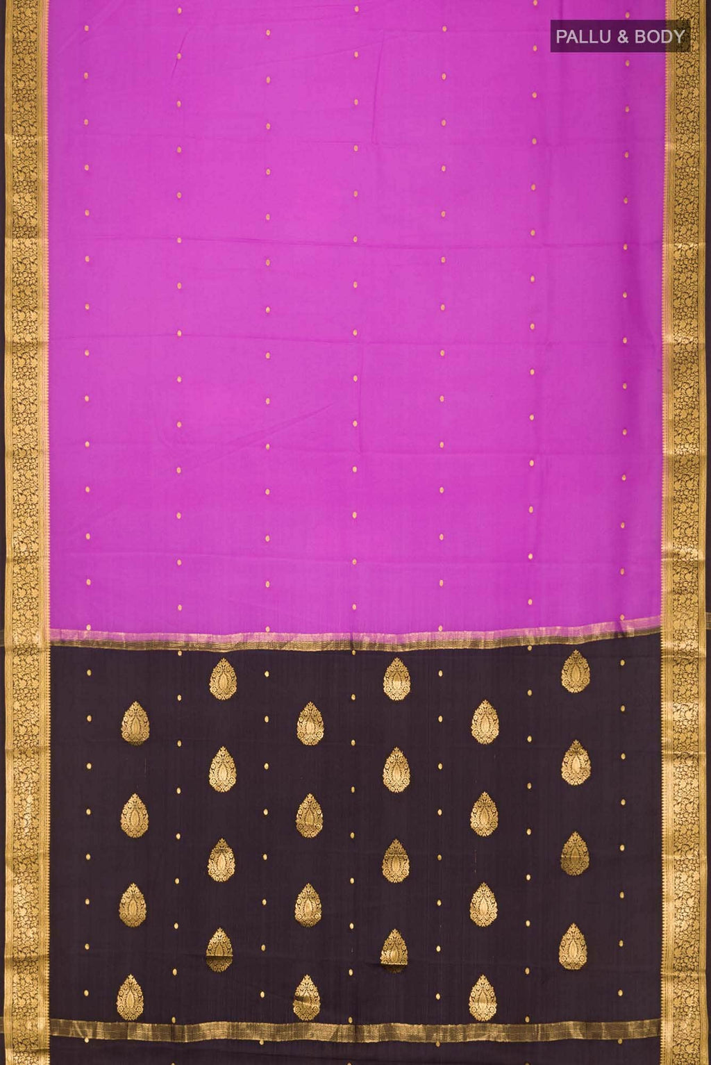 Lavender Mysore Crepe Saree