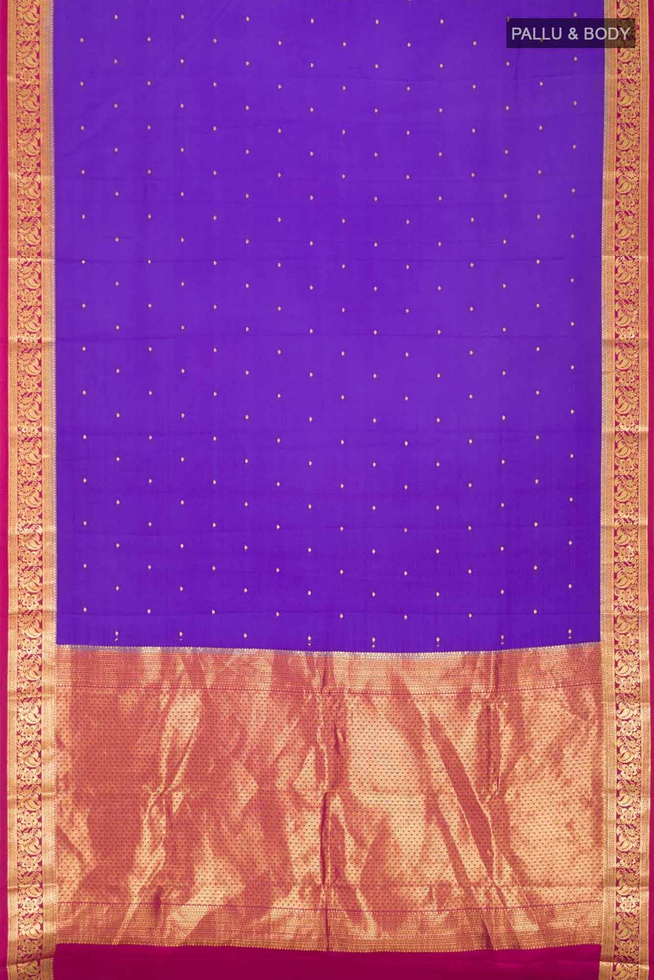 Lavender Mysore Crepe Saree