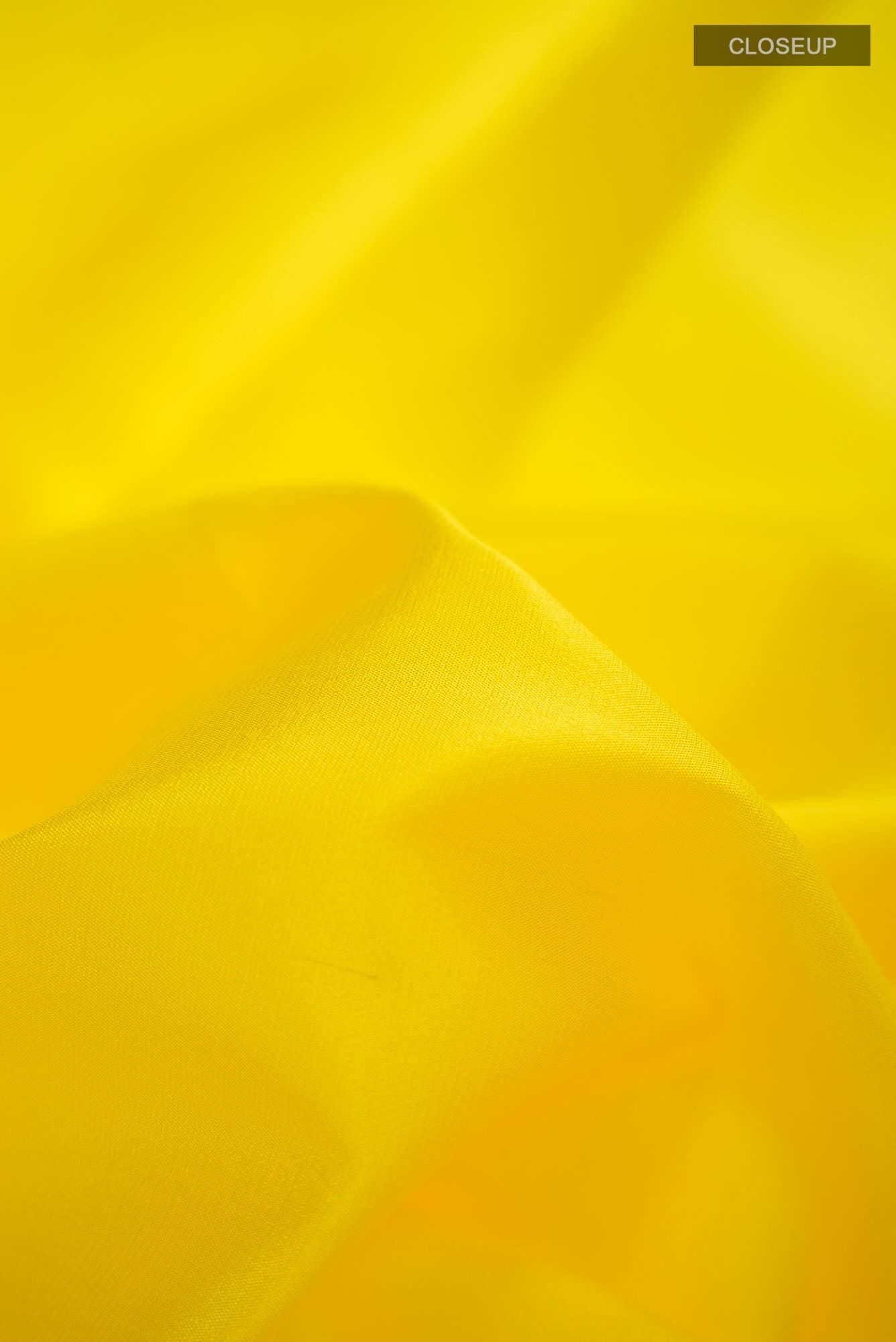 Yellow Mysore Crepe Saree