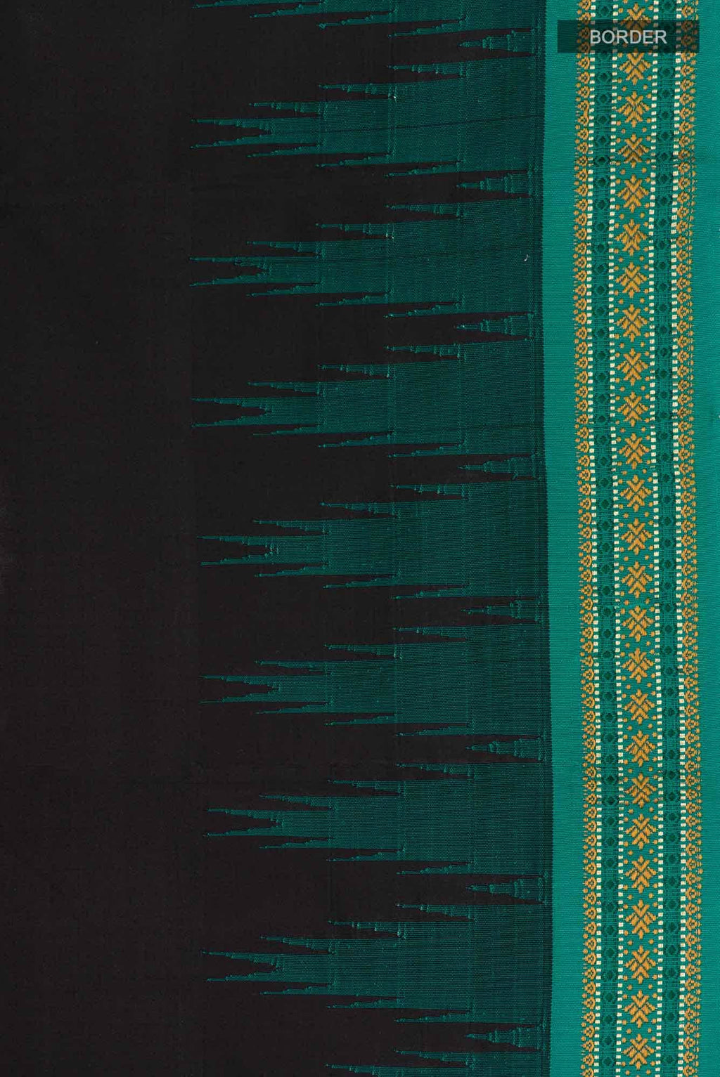 Black Bangalore Silk Saree