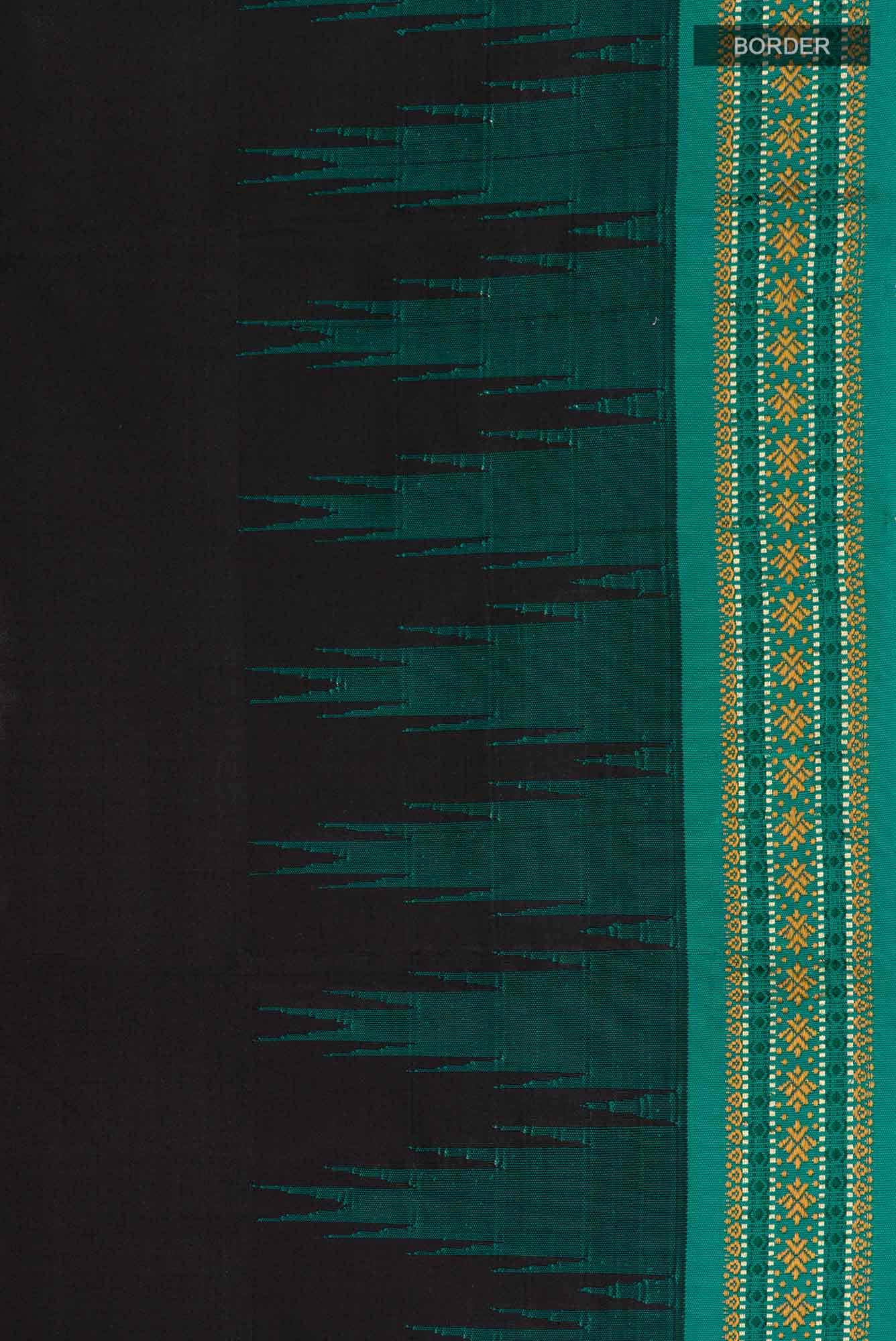 Black Bangalore Silk Saree