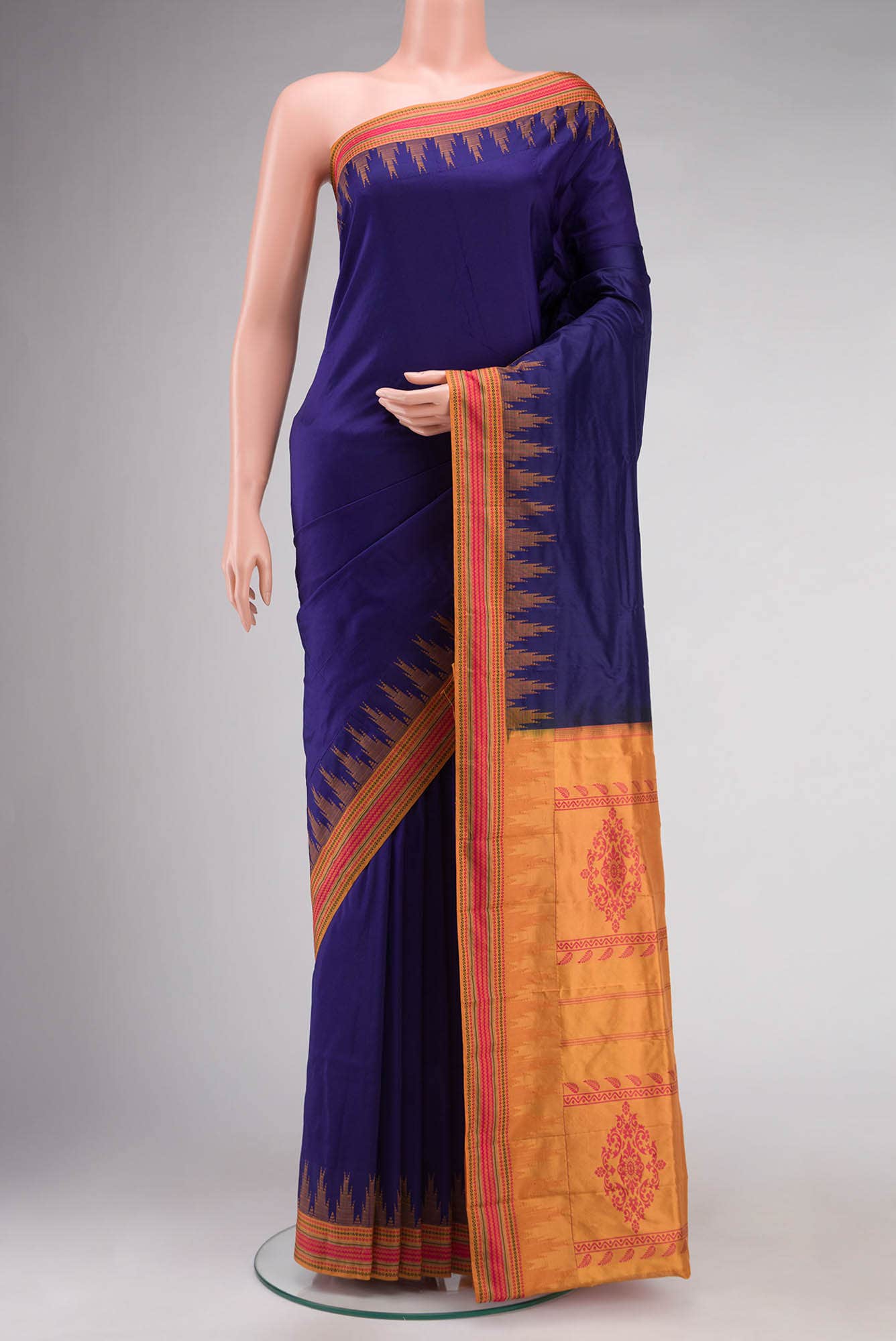 Blue Bangalore Silk Saree