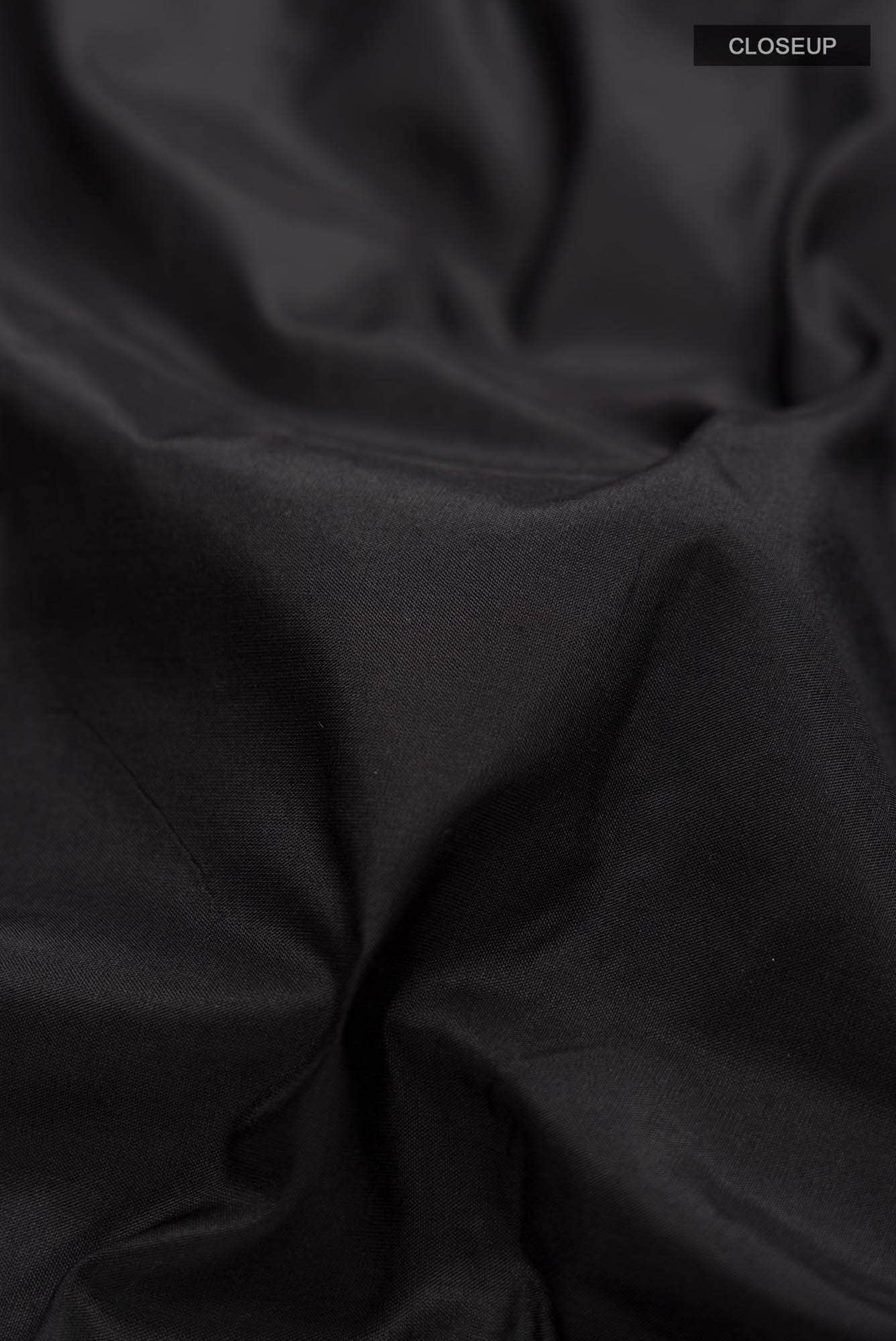 Black Bangalore Silk Saree