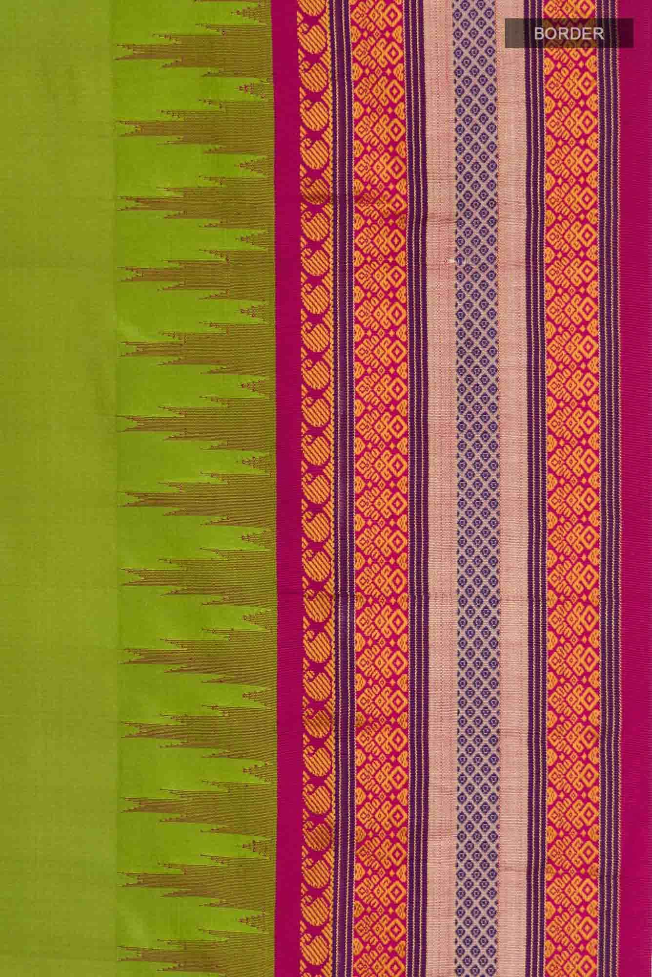 Green Bangalore Silk Saree