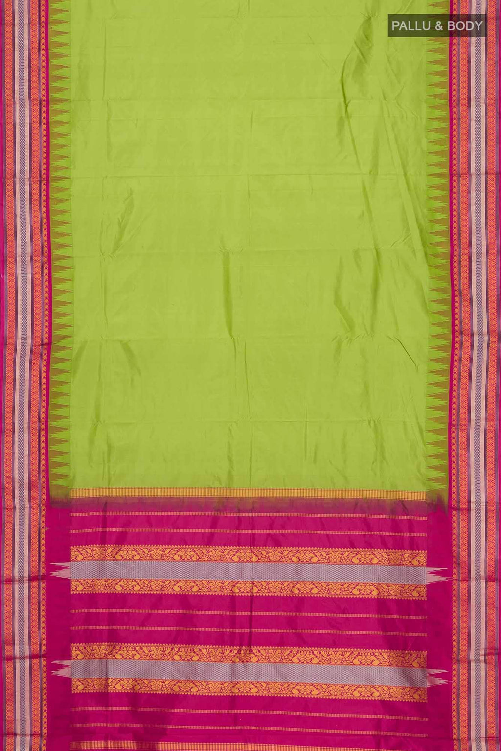 Green Bangalore Silk Saree