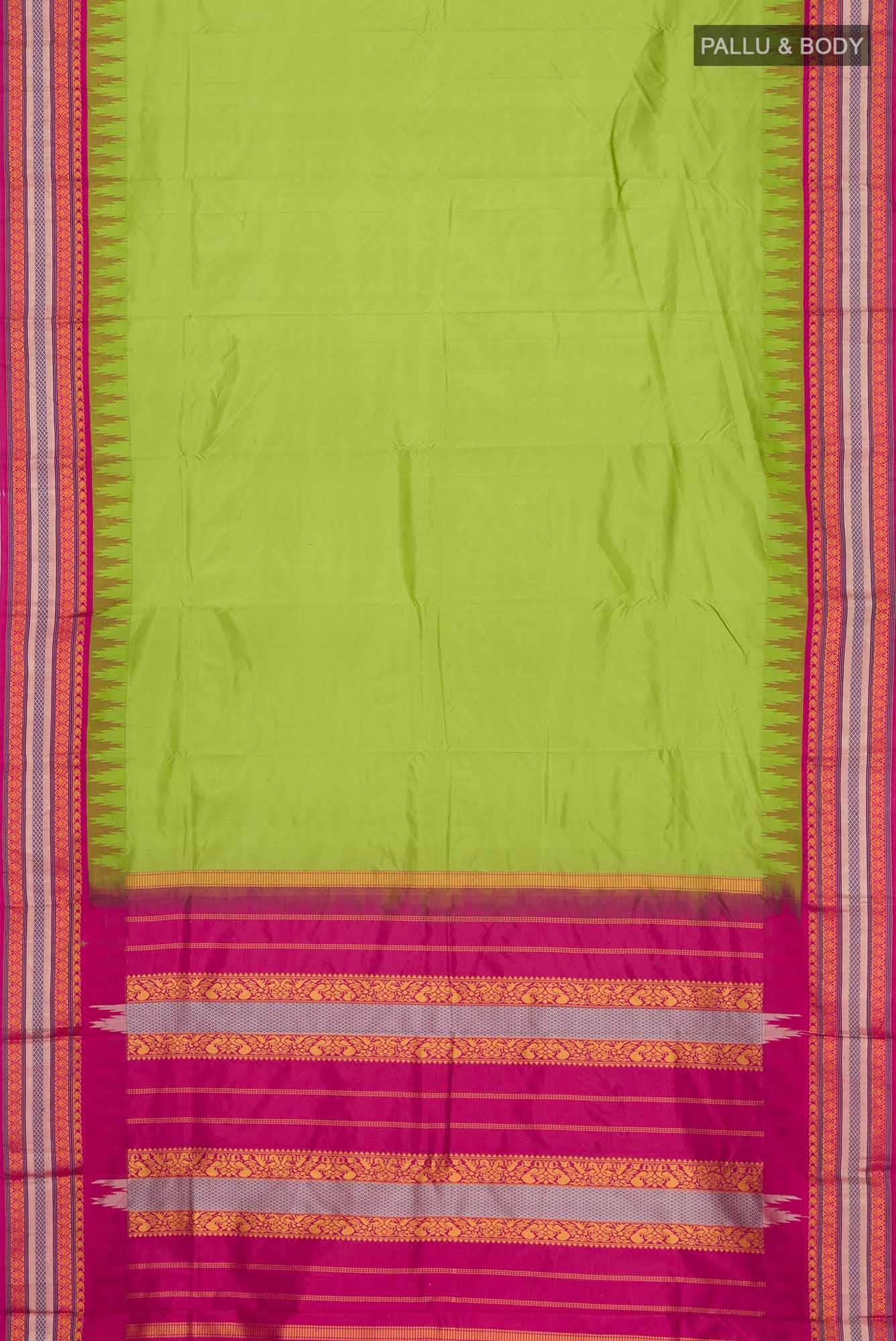 Green Bangalore Silk Saree