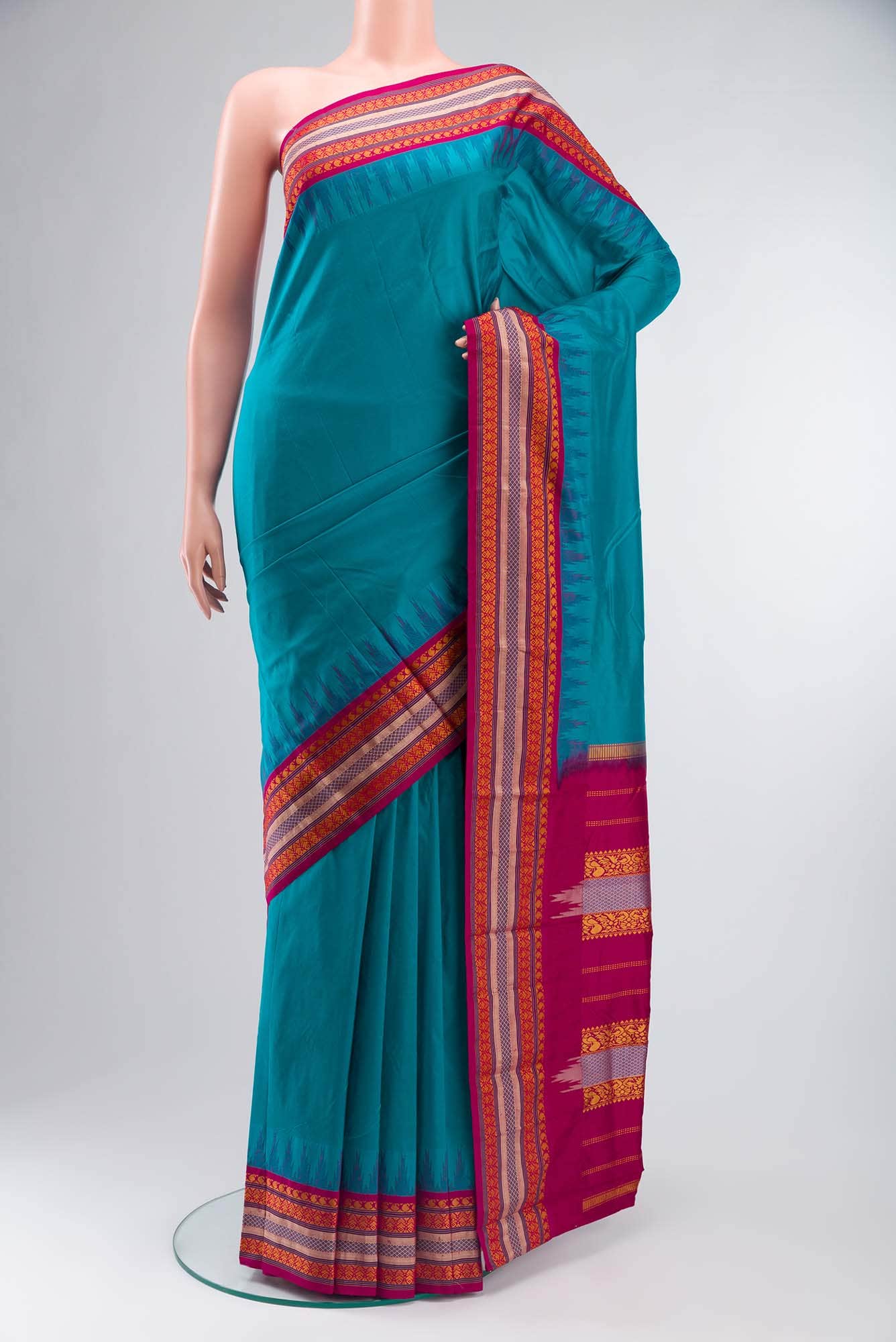 Blue Bangalore Silk Saree