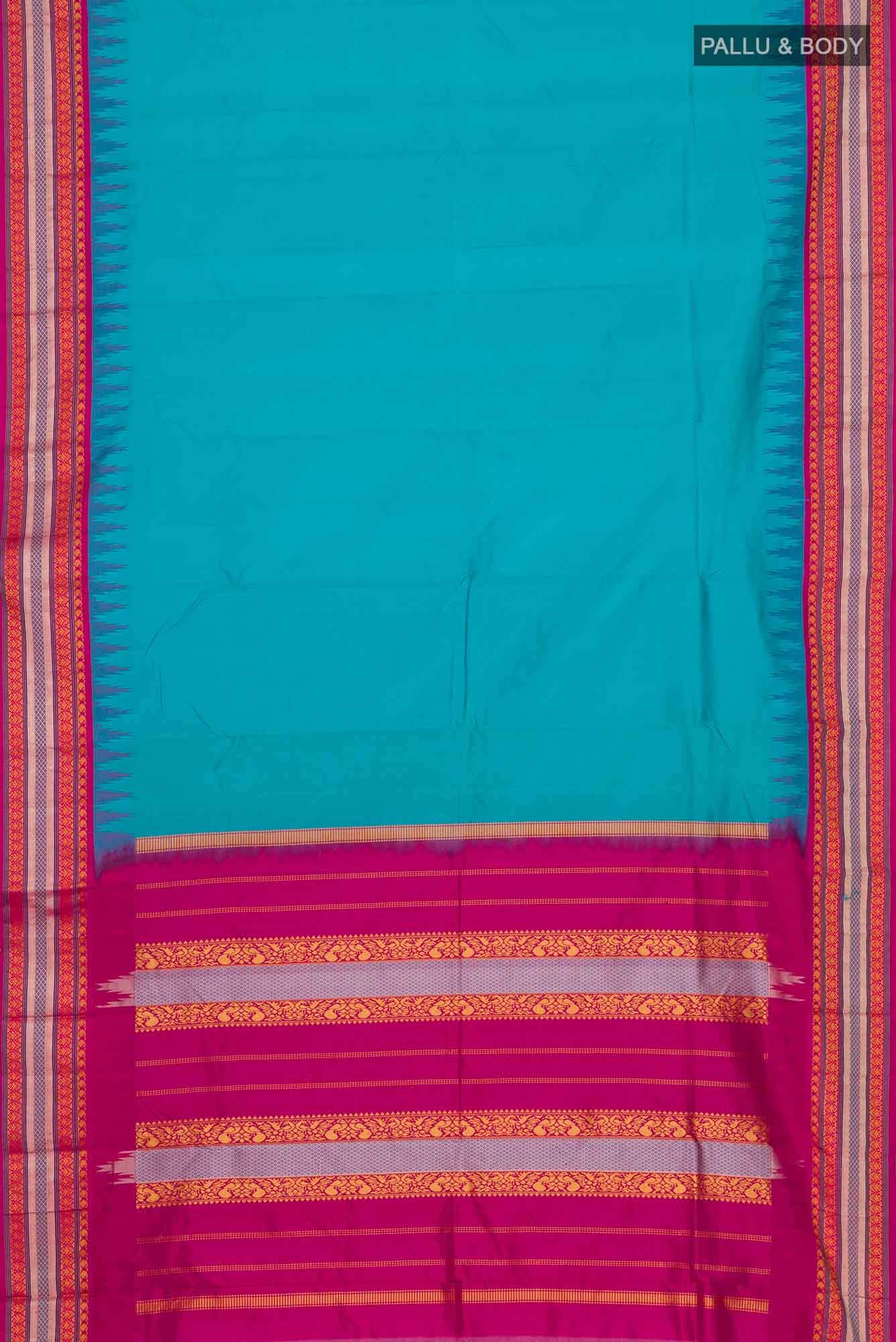 Blue Bangalore Silk Saree