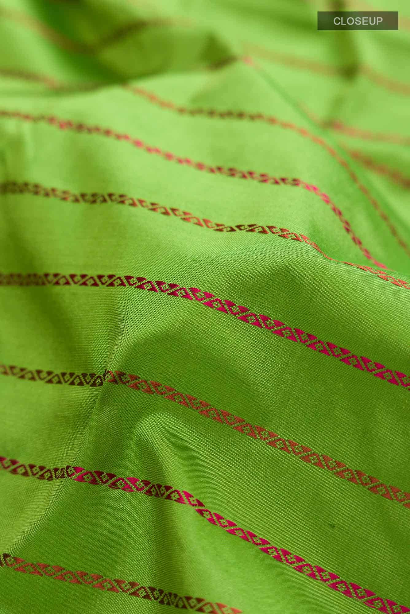 Green Bangalore Silk Saree