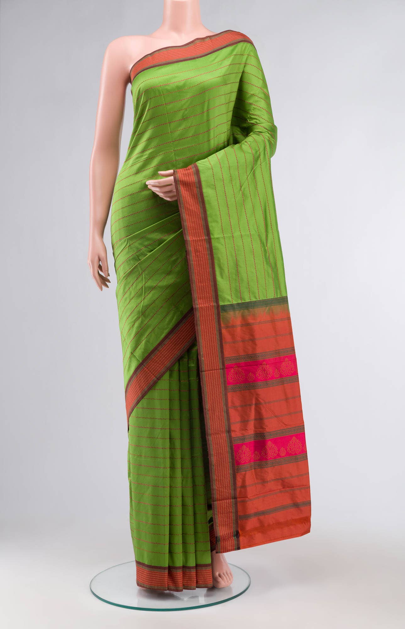 Green Bangalore Silk Saree