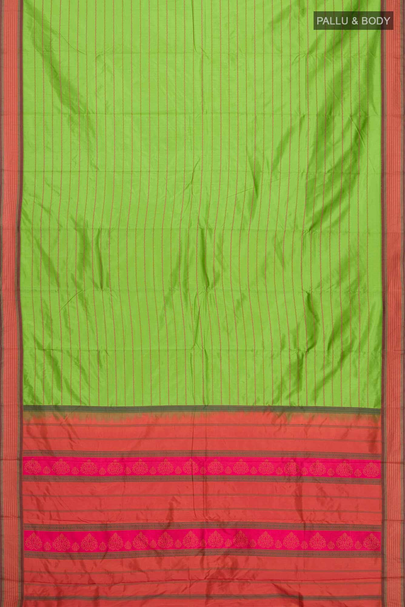 Green Bangalore Silk Saree